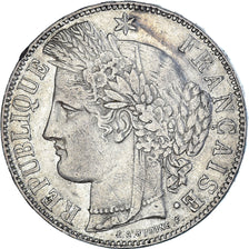 Moneta, Francja, Cérès, 5 Francs, 1871, Bordeaux, EF(40-45), Srebro