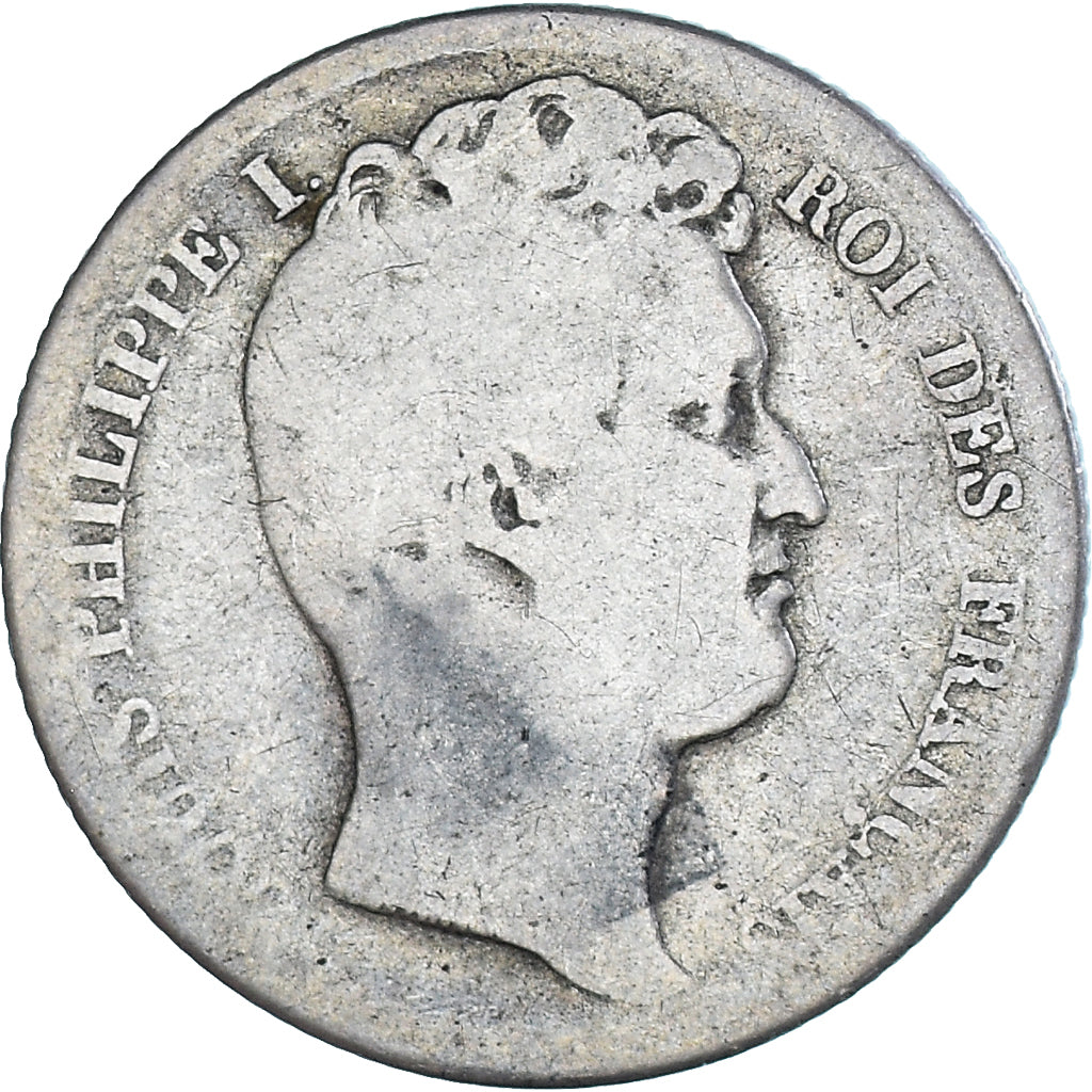 Münze, Frankreich, Louis-Philippe, 1 Franc, 1831, Bordeaux, SGE+, Silber
