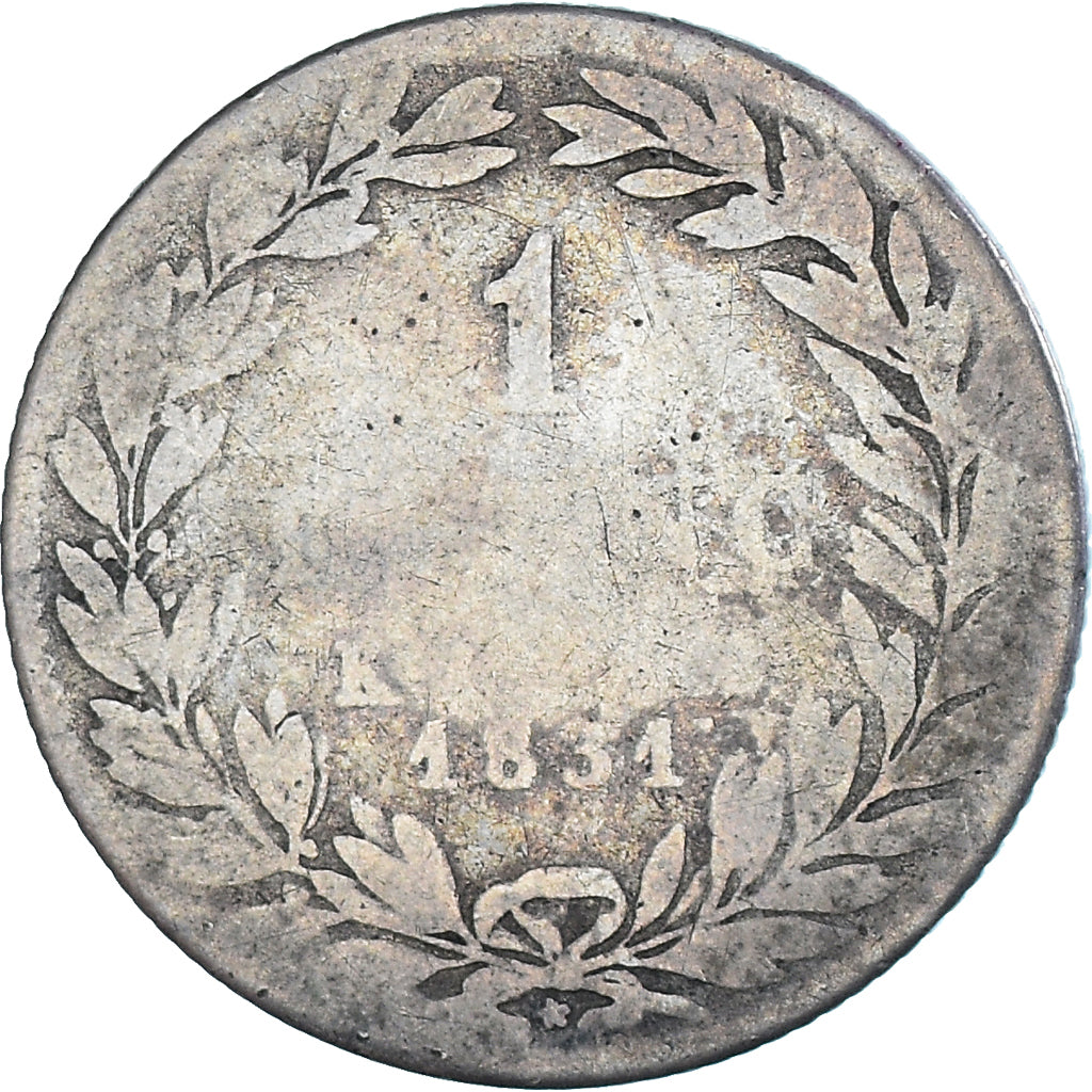 Münze, Frankreich, Louis-Philippe, 1 Franc, 1831, Bordeaux, SGE+, Silber