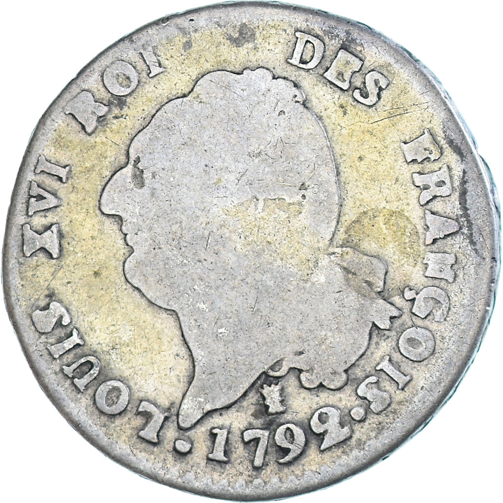 Monnaie, France, Louis XVI, 30 sols françois, 1792 / AN 4, Limoges, B, Argent
