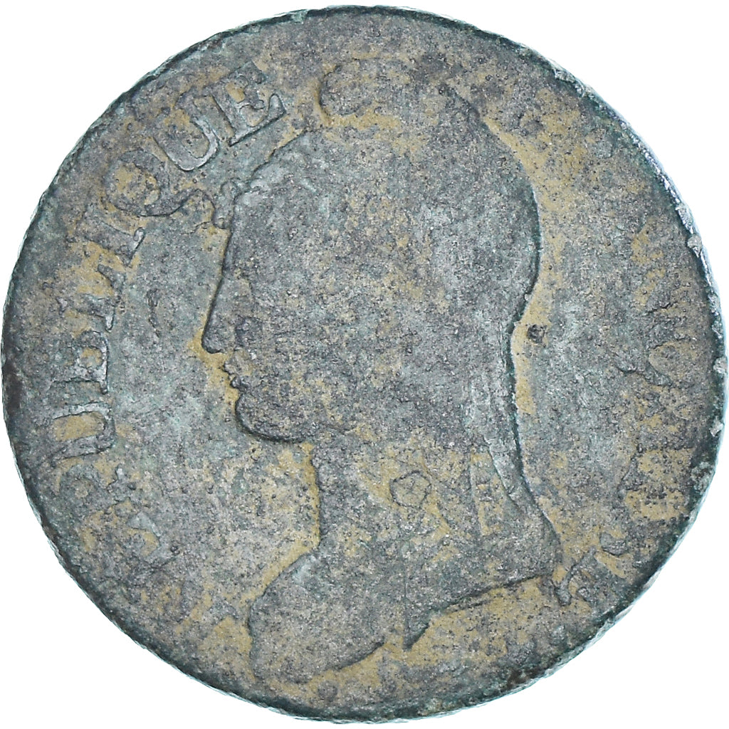 Coin, France, Dupré, 5 Centimes, Uncertain date, Bordeaux, VG(8-10), Bronze