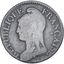 Monnaie, France, Dupré, 5 Centimes, AN 5, Paris, B+, Cuivre, Gadoury:126