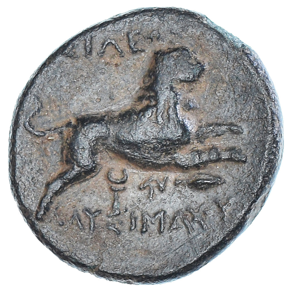 Moneta, Tracja, Lysimachos, Æ, 305-281 BC, Lysimacheia, EF(40-45), Brązowy