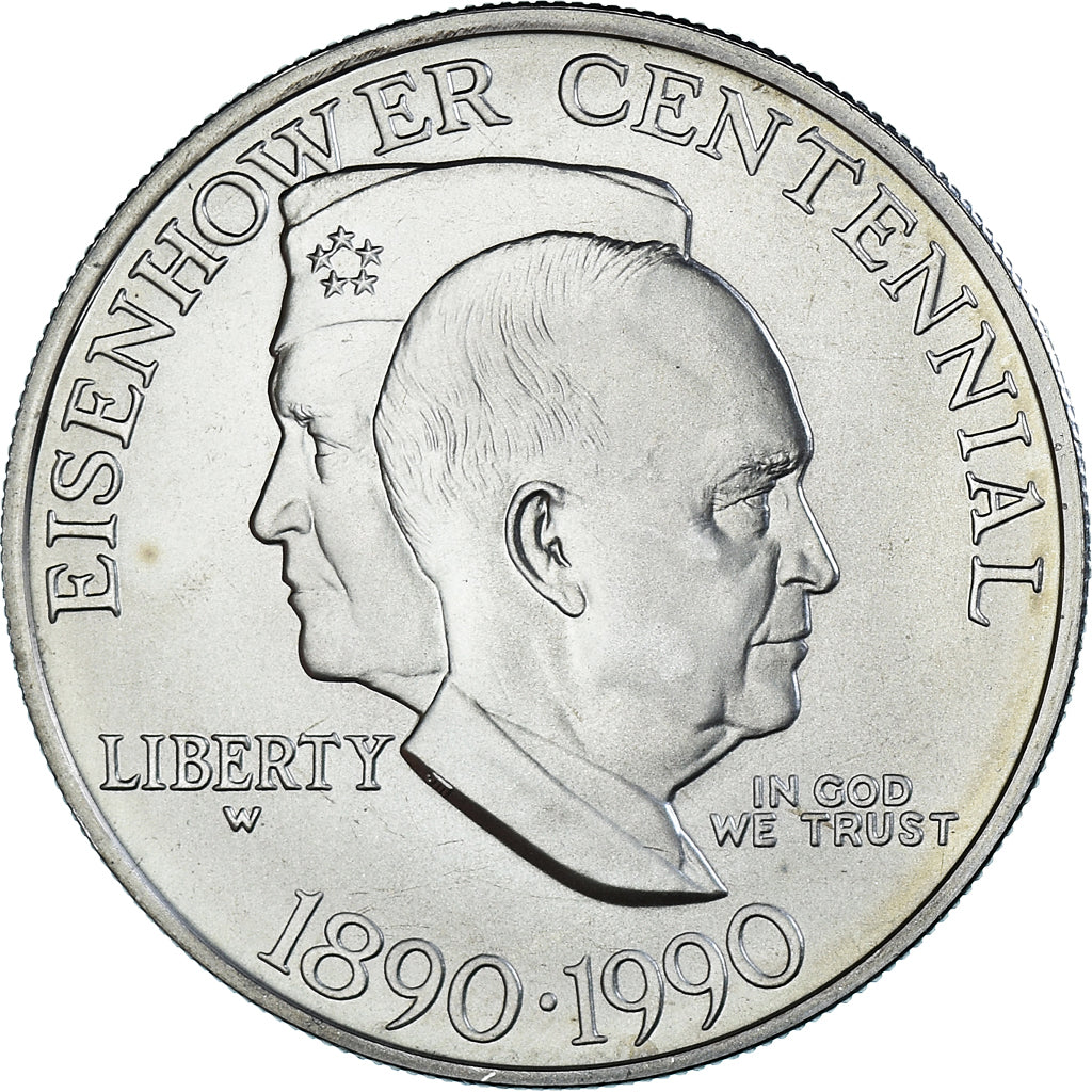 Coin, United States, Eisenhower centennial, Dollar, 1990, West Point, MS(63)