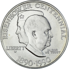 Coin, United States, Eisenhower centennial, Dollar, 1990, West Point, MS(63)