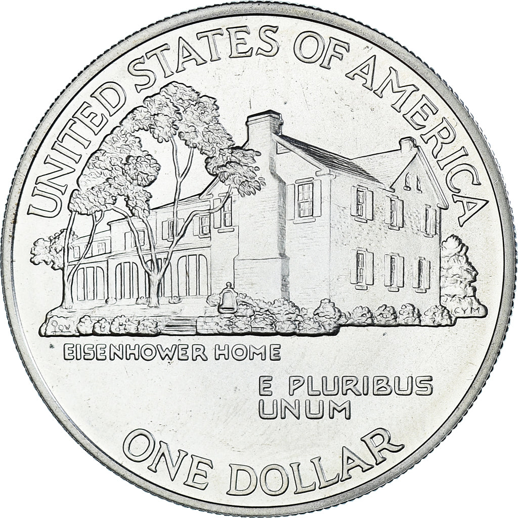 Coin, United States, Eisenhower centennial, Dollar, 1990, West Point, MS(63)