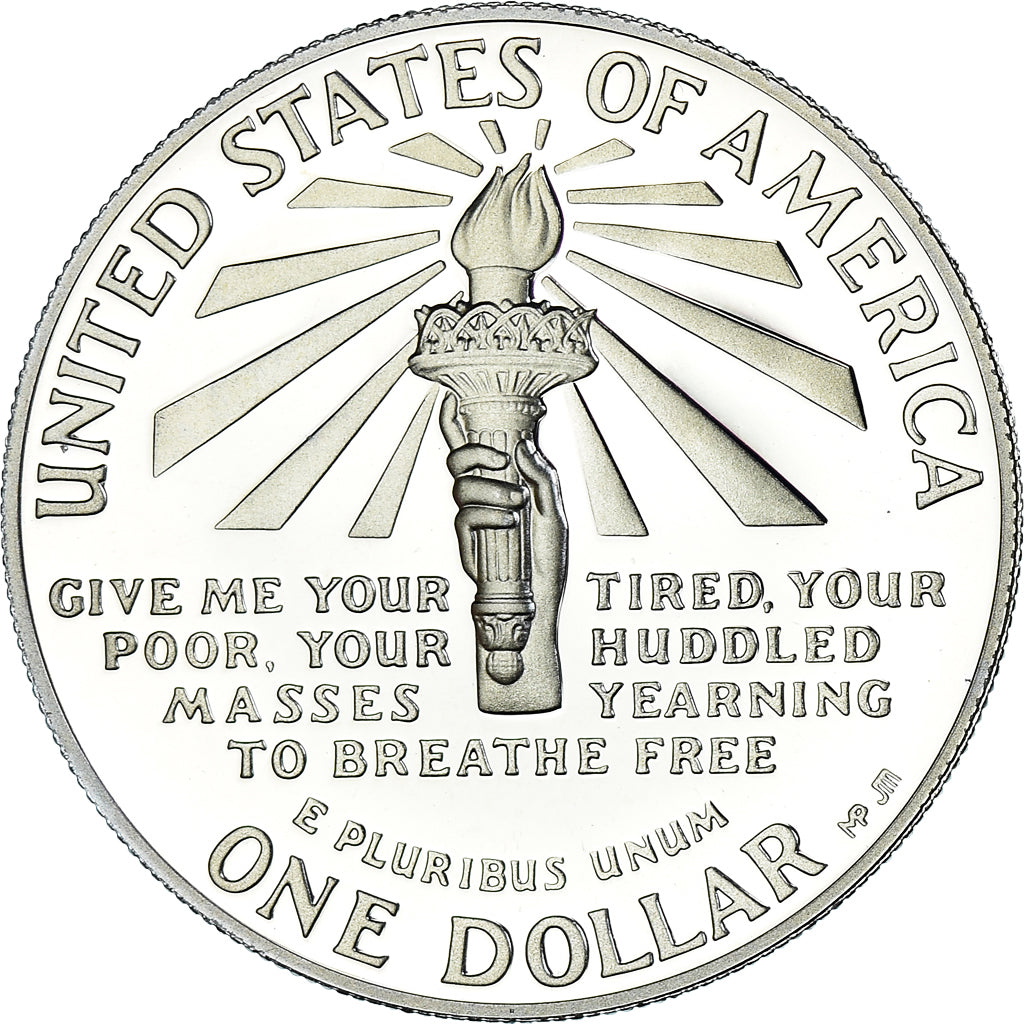 Coin, United States, Centenaire de la Statue de la Liberté, Dollar, 1986, San