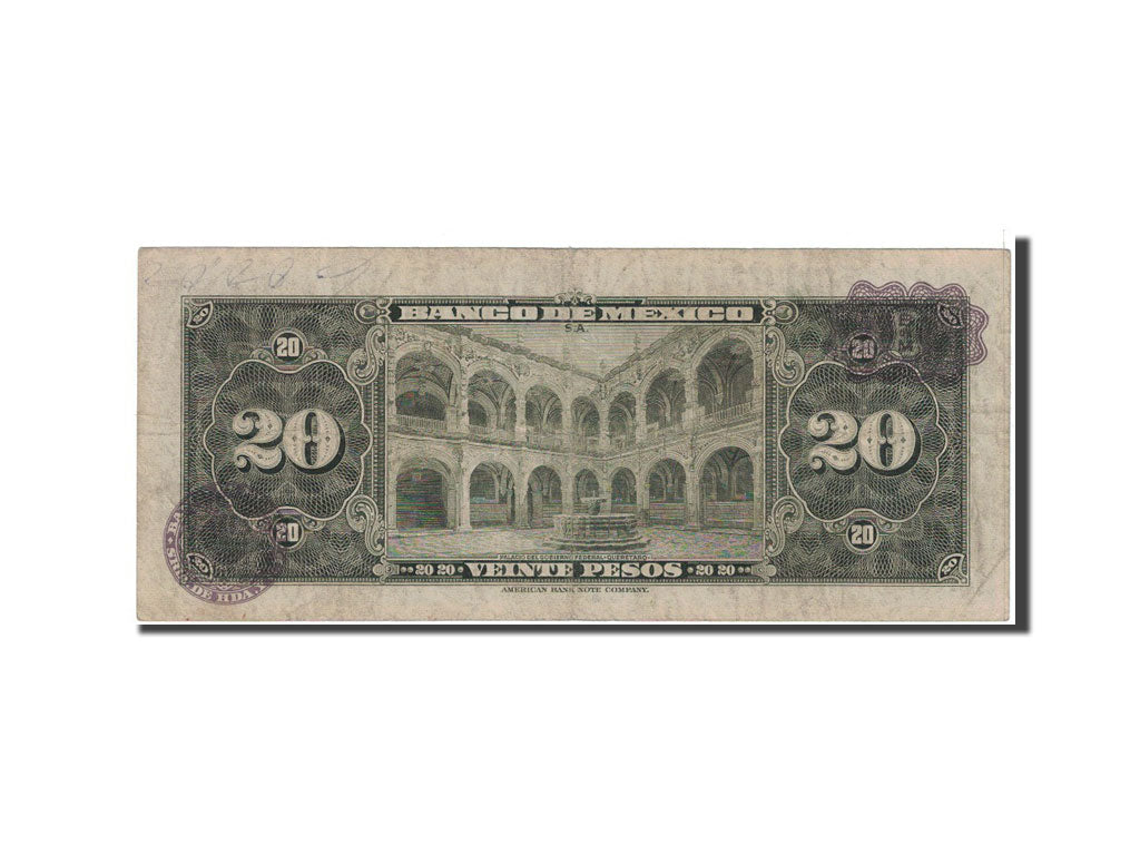Mexico, 20 Pesos, 1965, 1965-02-17, KM:54l, EF(40-45)