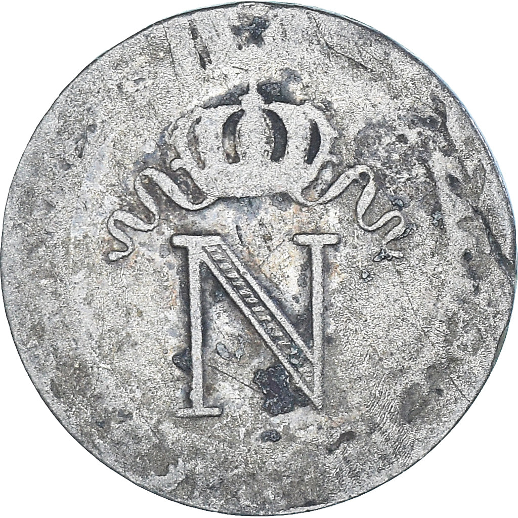 Münze, Frankreich, Napoleon I, 10 Centimes, 1808, Strasbourg, SGE+, Billon