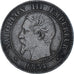 Coin, France, Napoleon III, 2 Centimes, 1854, Strasbourg, EF(40-45), Bronze