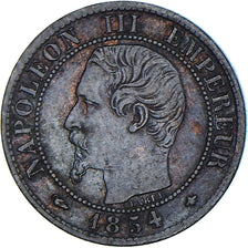 Monnaie, France, Napoleon III, 1 Centime, 1854, Bordeaux, TTB+, Bronze