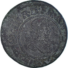 Coin, France, Louis XIII, Double Tournois, 1632, Lyon, F(12-15), Copper
