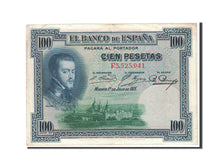 Spain, 100 Pesetas, 1925, KM:69c, 1925-07-01, AU(50-53)