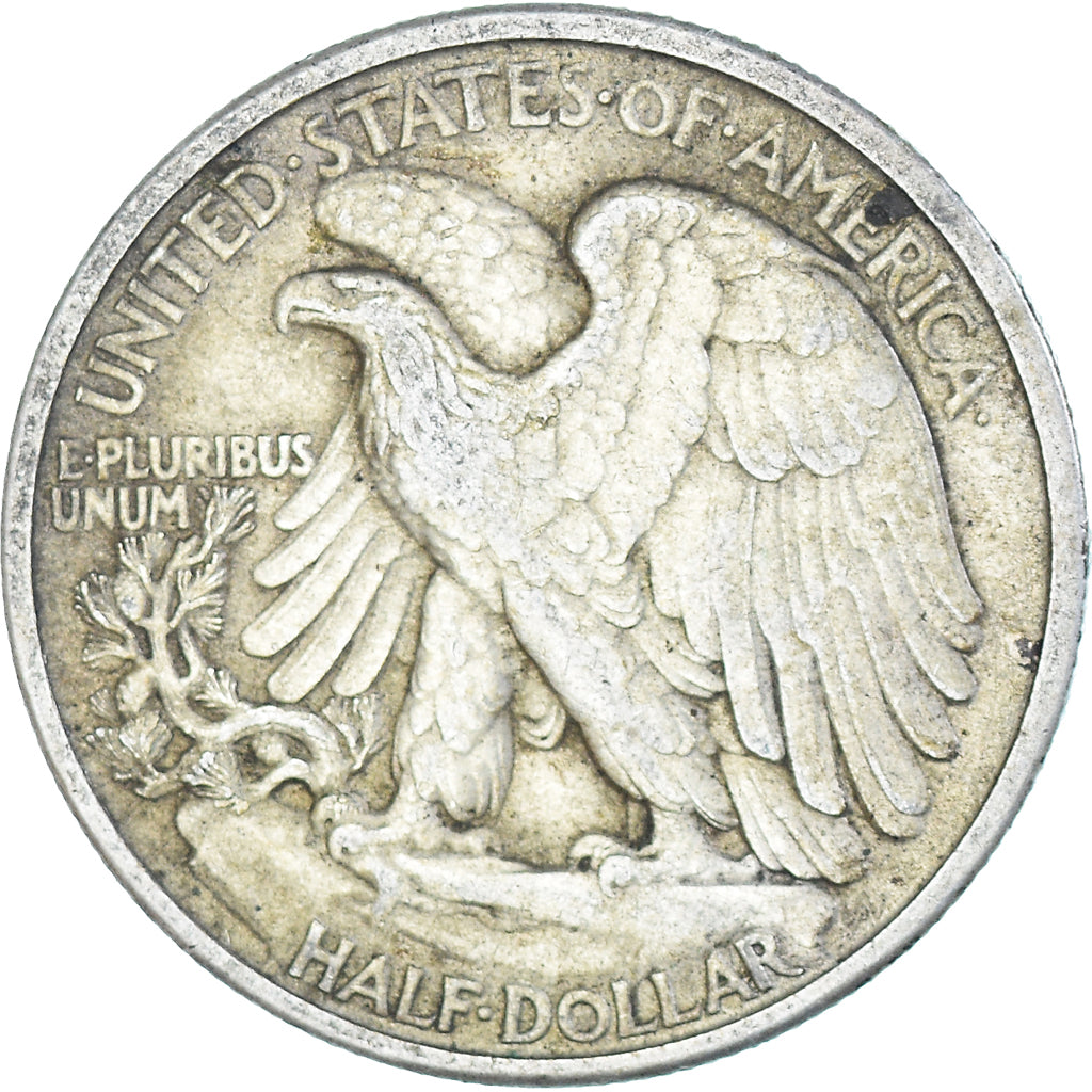 Coin, United States, Walking Liberty, Half Dollar, 1917, Philadelphia