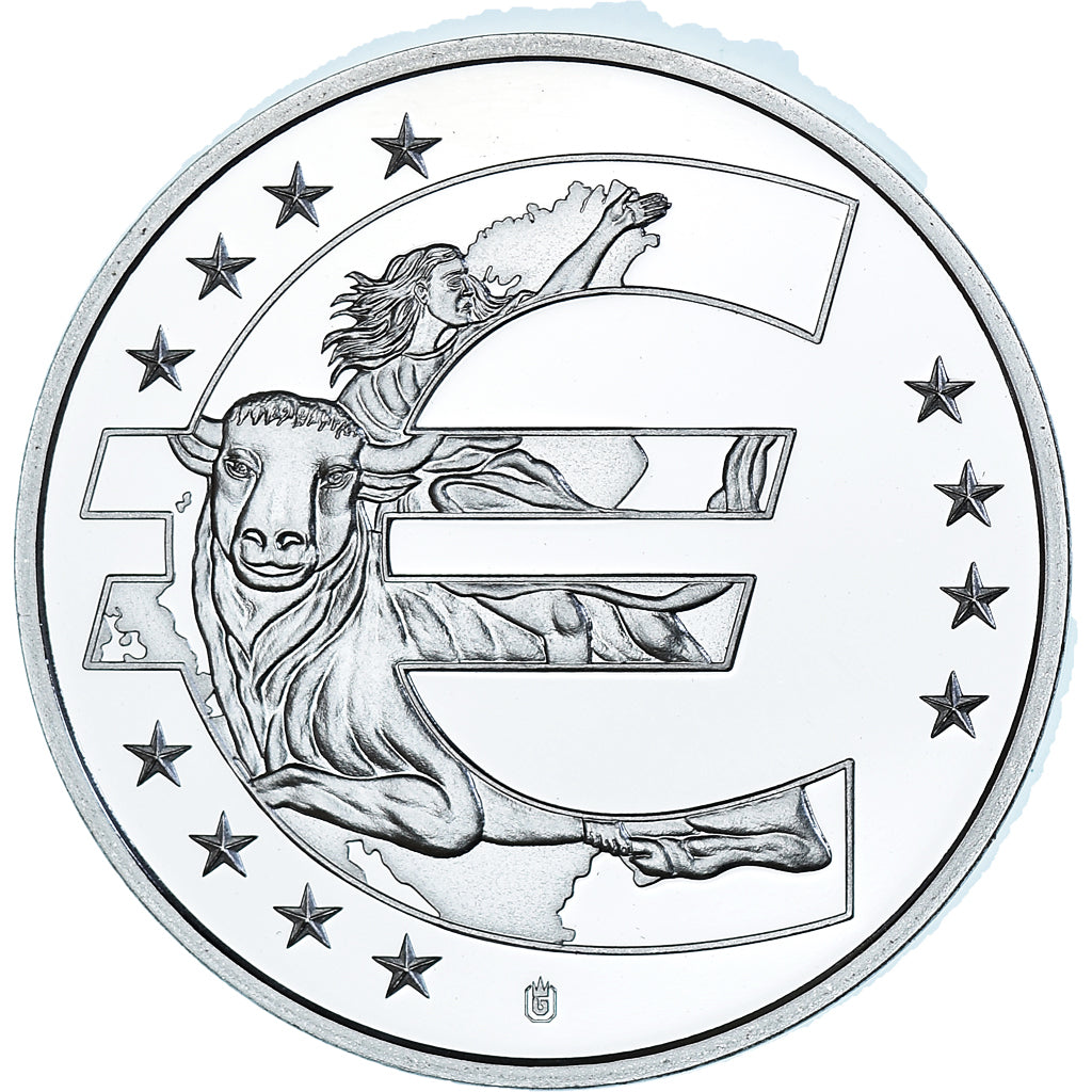 Vatikan, betaalpenning, 2012, 10 ANS DE L'EURO, UNZ, Bi-Metallic