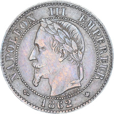 Coin, France, Napoleon III, 2 Centimes, 1862, Paris, AU(50-53), Bronze