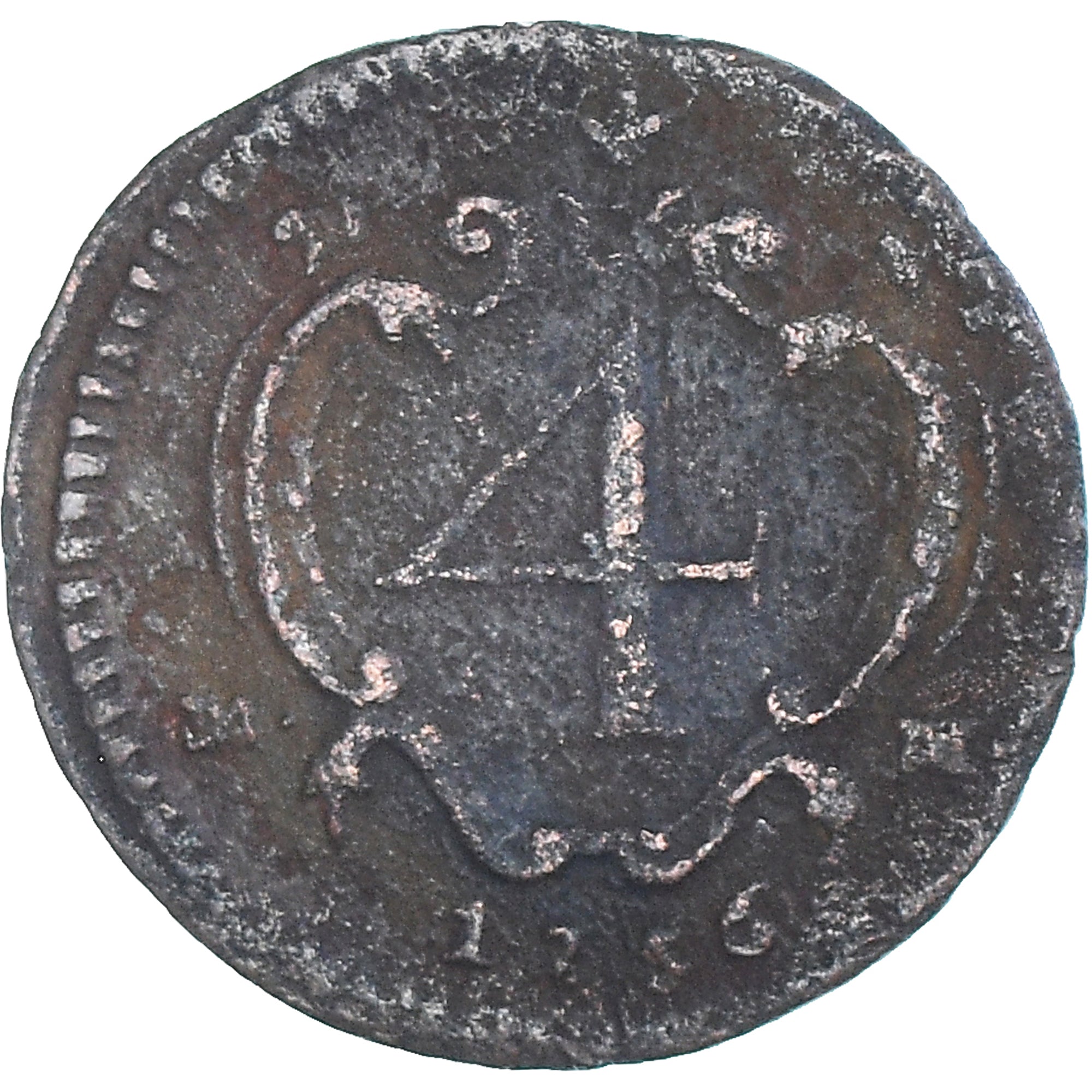 Münze, Italien Staaten, Charles III, 4 Cavalli, 1756, Naples, S+, Kupfer