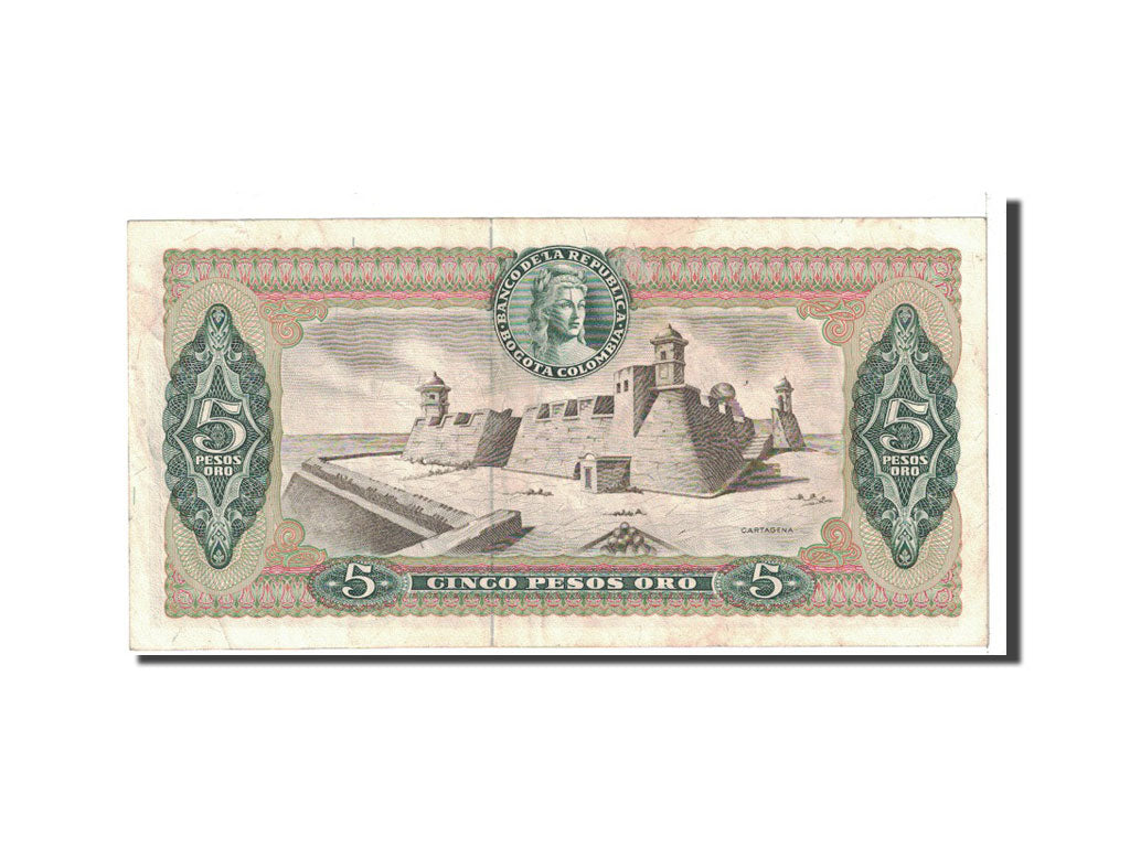 Colombia, 5 Pesos Oro, 1965, 1965-11-11, KM:406b, EF(40-45)