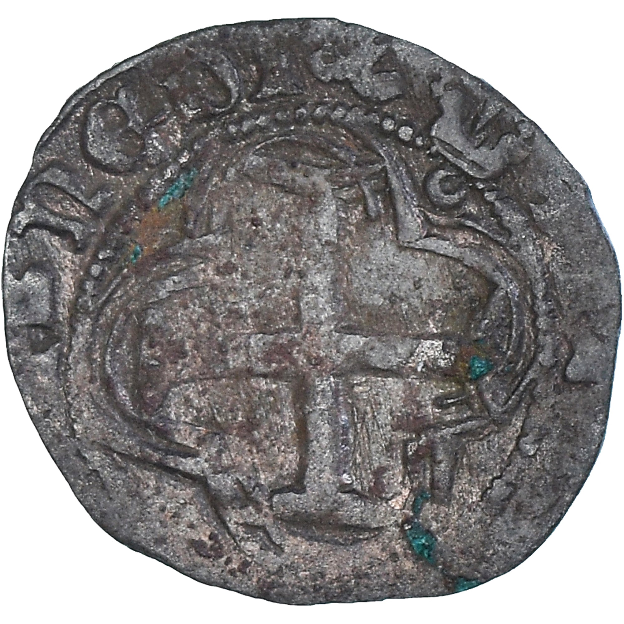 Münze, Frankreich, Charles VIII, Double Tournois, 1483-1498, Bordeaux, S
