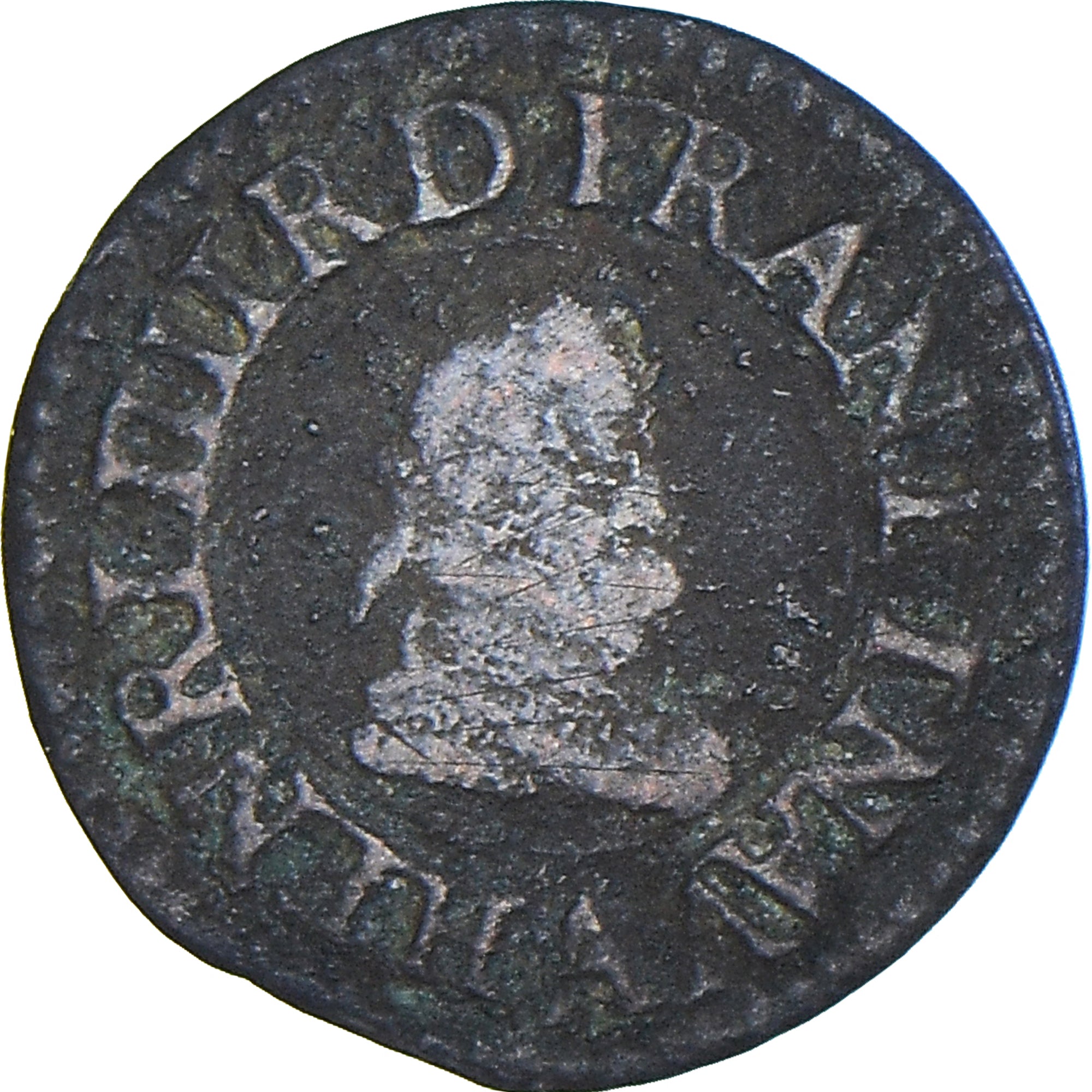 Munten, Frankrijk, Henri IV, Denier Tournois, 1603, Paris, FR, Koper, CGKL:224