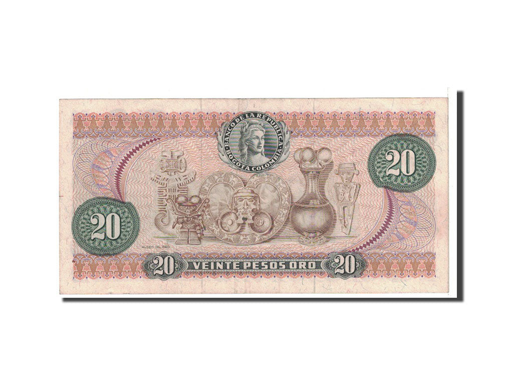 Banknote, Colombia, 20 Pesos Oro, 1966, 1966-10-12, KM:409A, UNC(63)