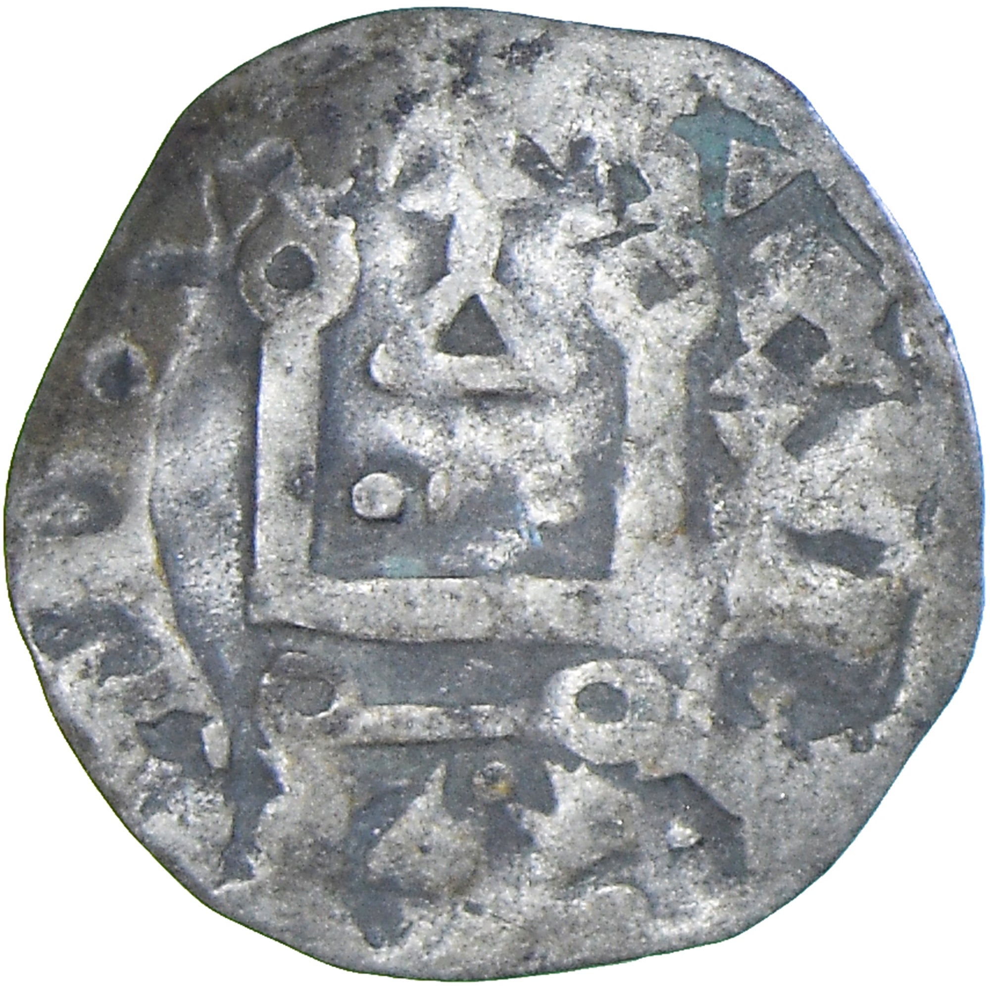 Moneda, Francia, Philip II, Denier, 1180-1223, Saint-Martin de Tours, BC+