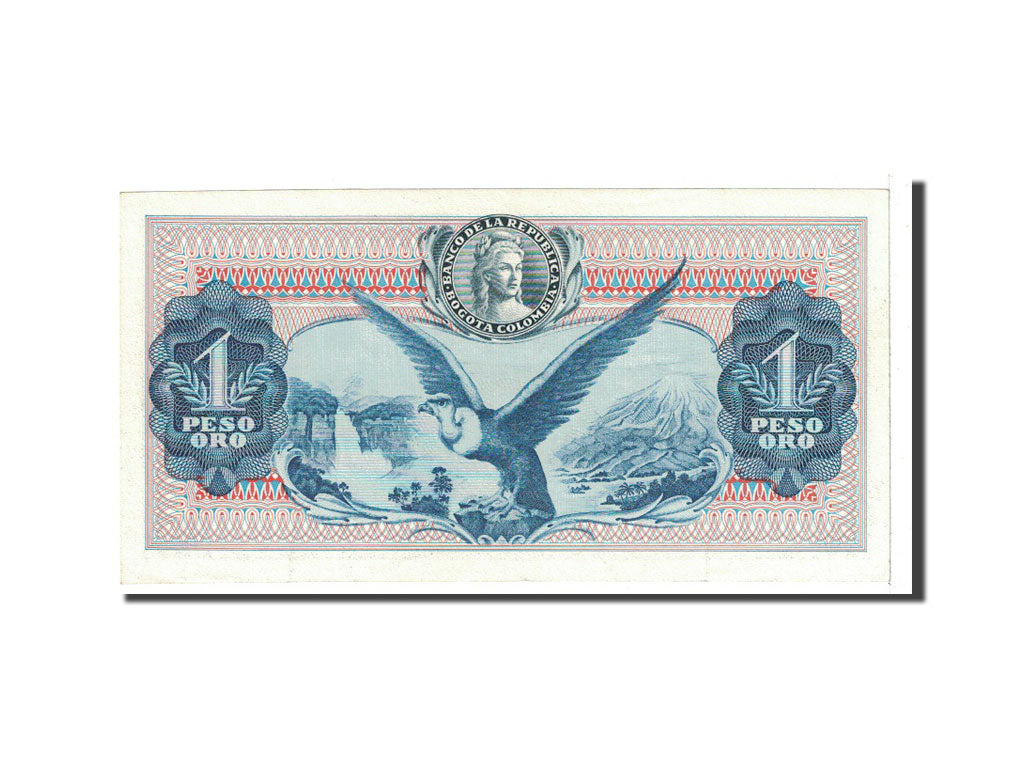 Banknote, Colombia, 1 Peso Oro, 1967, 1967-07-20, KM:404d, UNC(63)