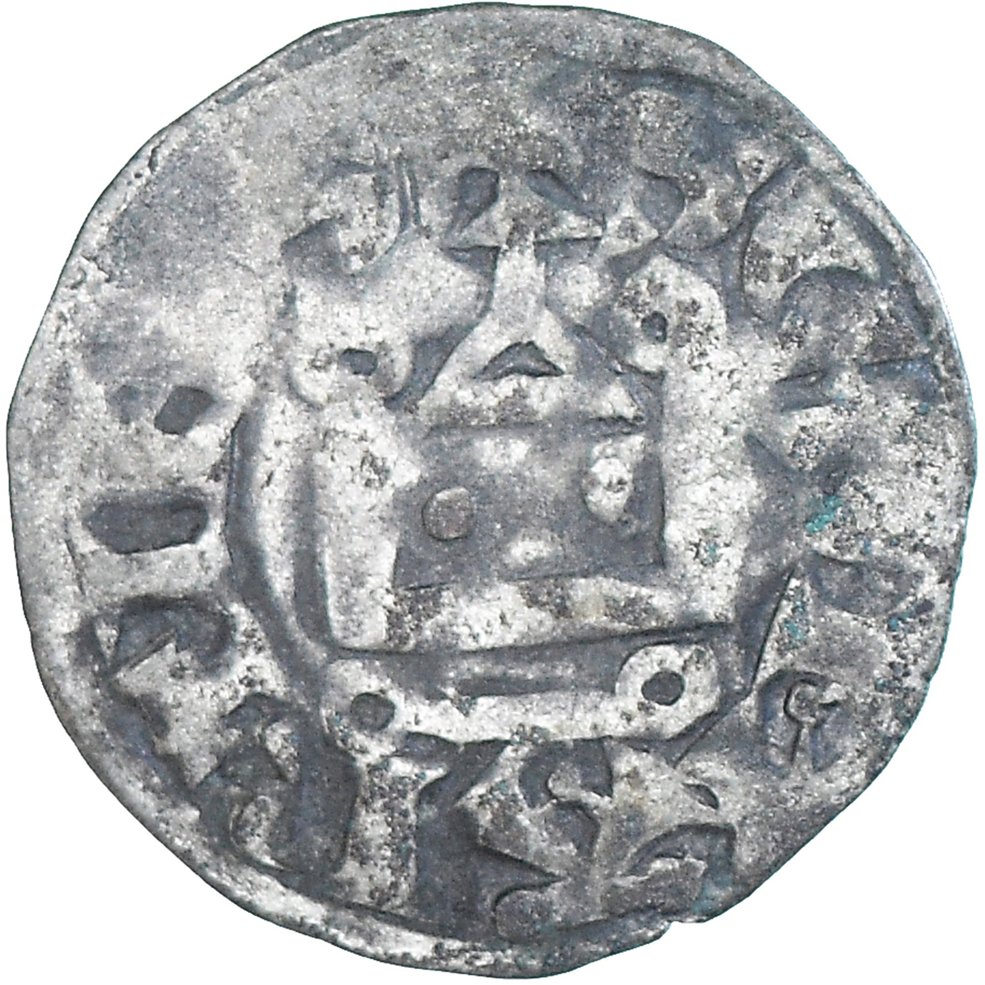 Moneta, Francia, Philip II, Denier, 1180-1223, Saint-Martin de Tours, MB+