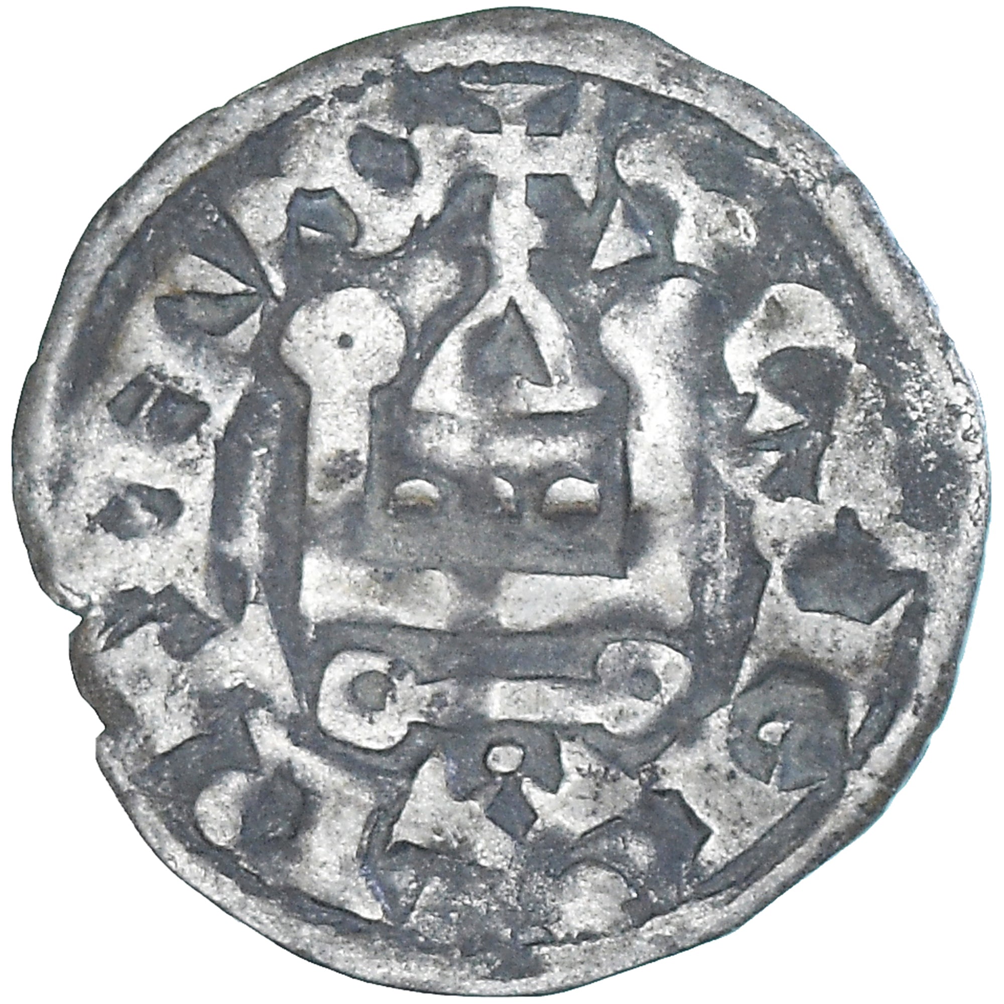 Moneta, Francia, Philip II, Denier, 1180-1223, Saint-Martin de Tours, MB+