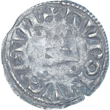 Moeda, França, Louis VIII-IX, Denier Tournois, 1223-1244, VG(8-10), Lingote