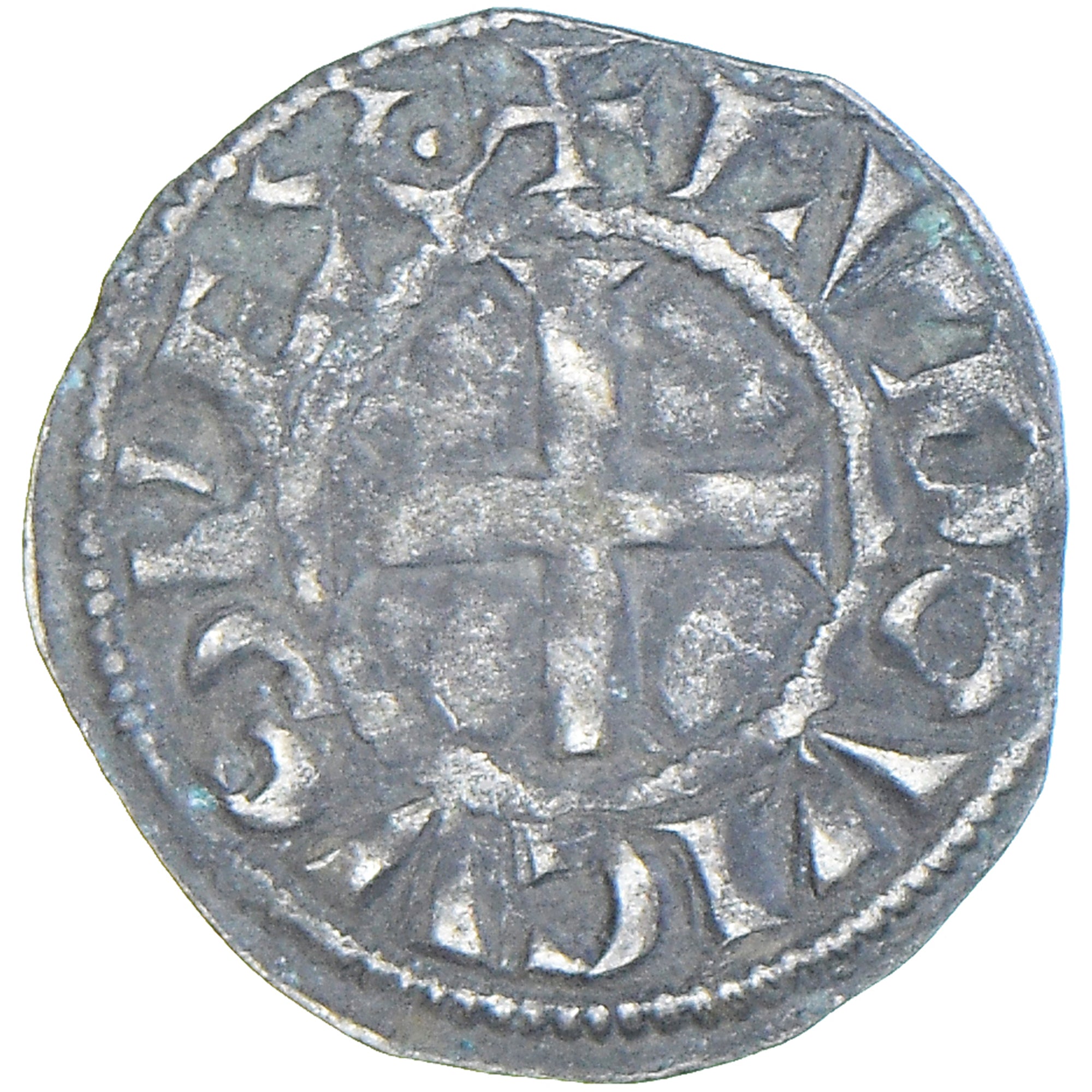 Munten, Frankrijk, Louis VIII-IX, Denier Tournois, 1223-1244, ZF, Billon