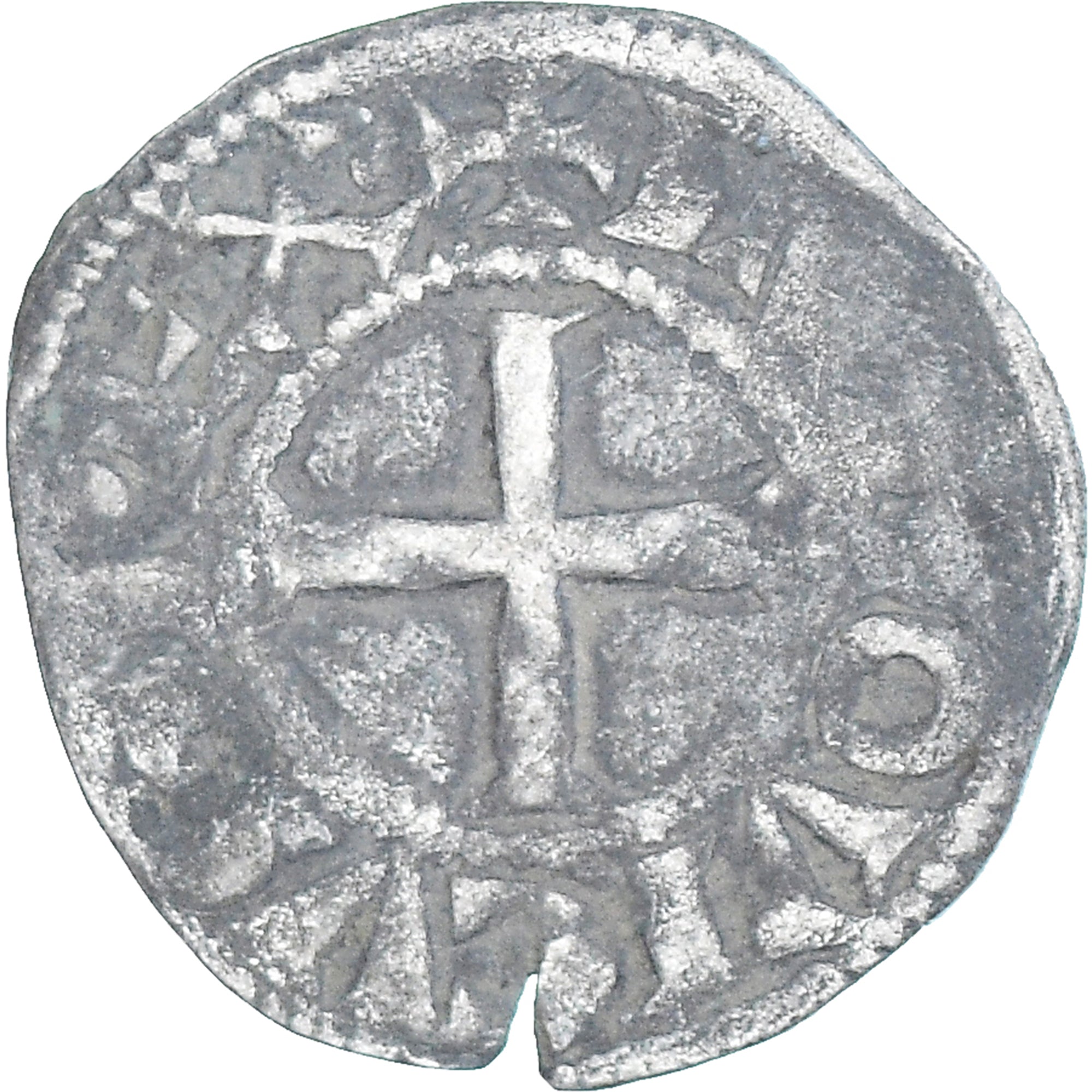 Munten, Frankrijk, Louis VIII-IX, Denier Tournois, 1223-1244, FR+, Billon