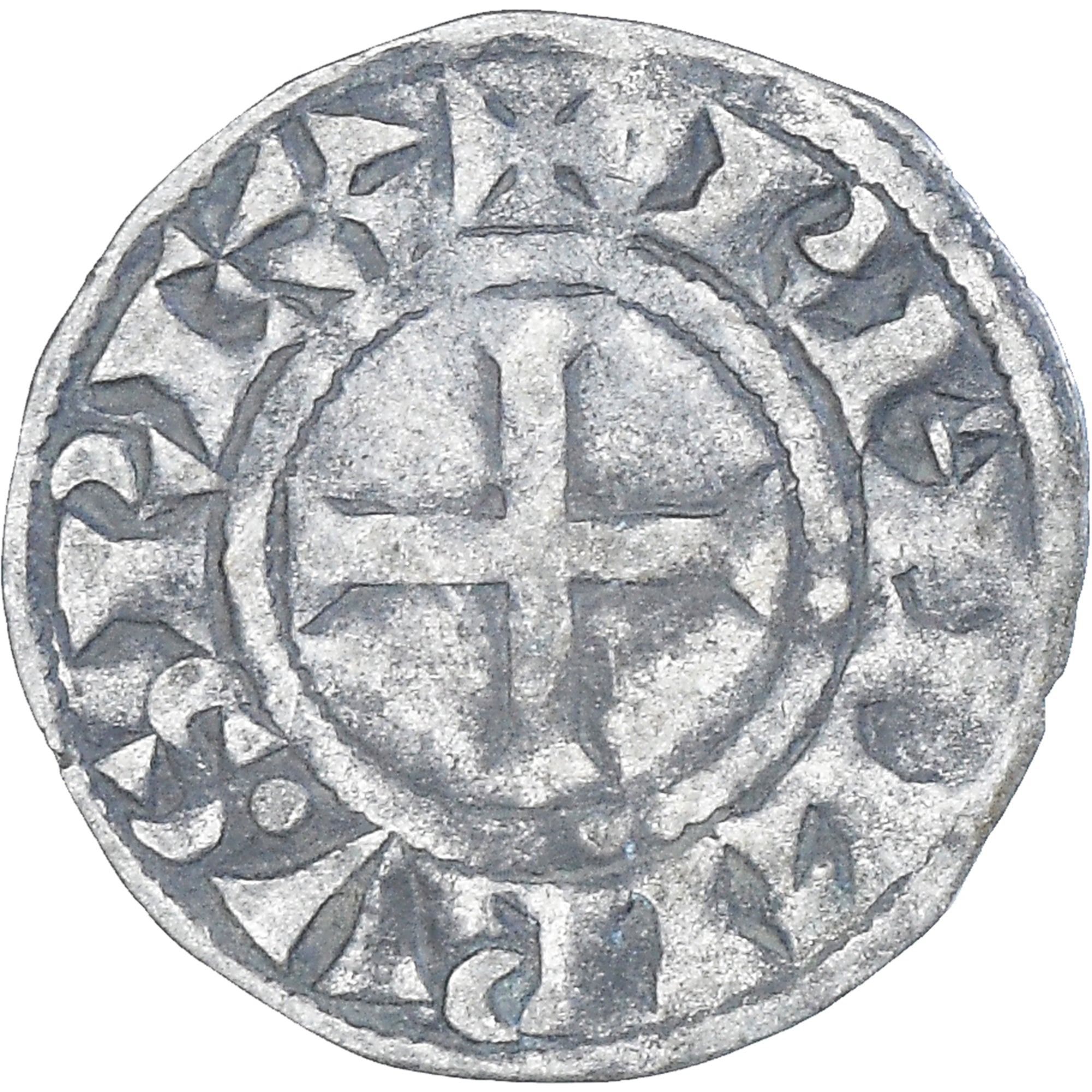 Monnaie, France, Philippe II, Denier Tournois, 1180-1223, Saint-Martin de Tours