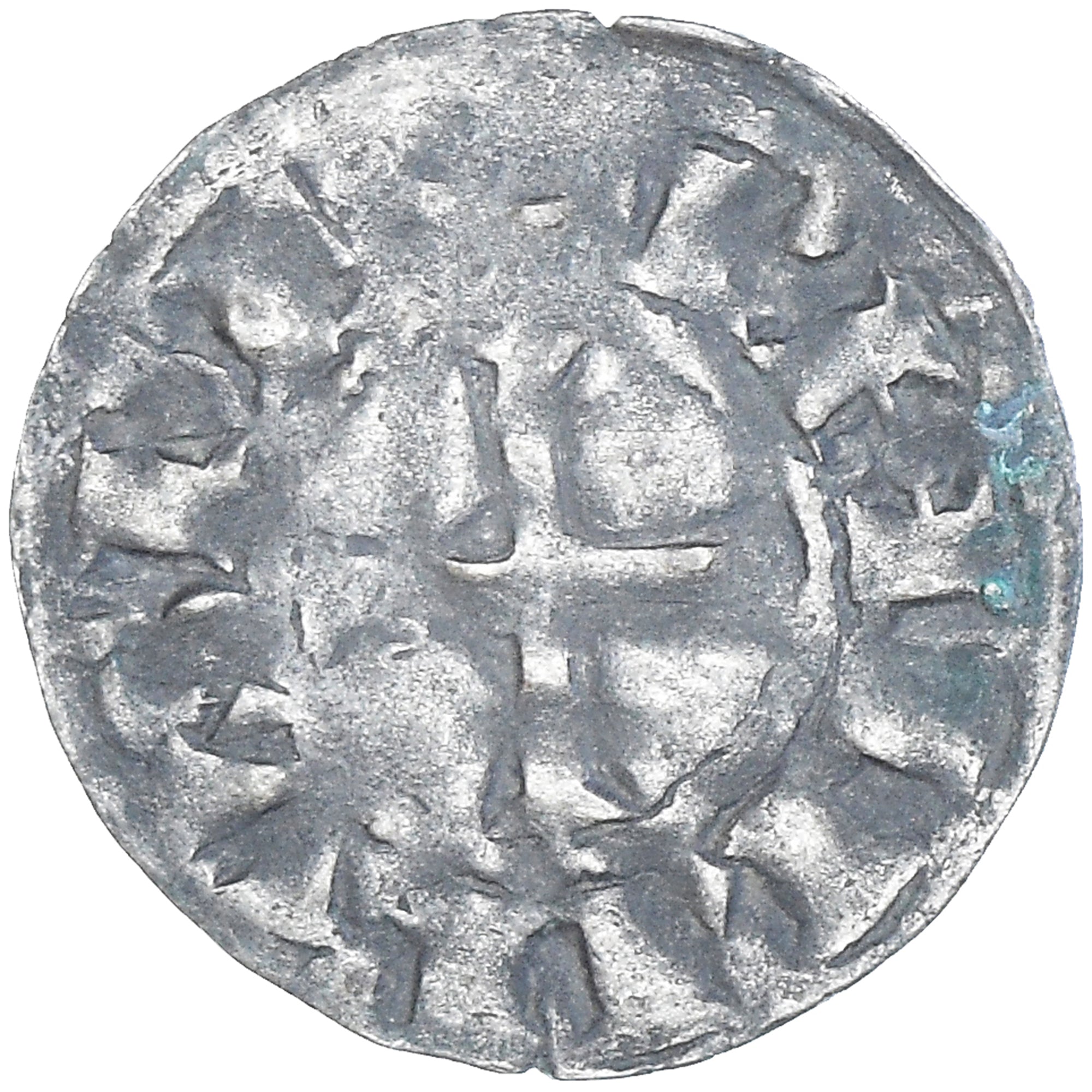 Moneda, Francia, Philip II, Denier Tournois, 1180-1223, Saint-Martin de Tours