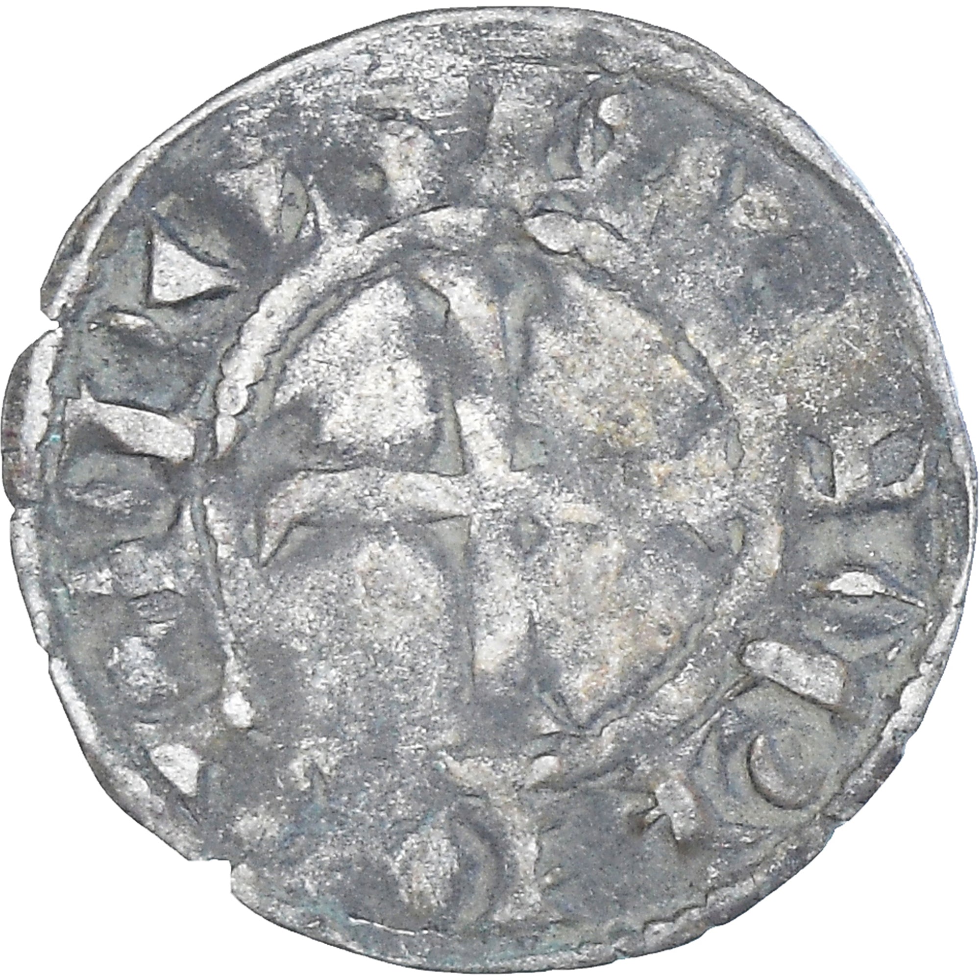 Coin, France, Philip II, Denier Tournois, 1180-1223, Saint-Martin de Tours