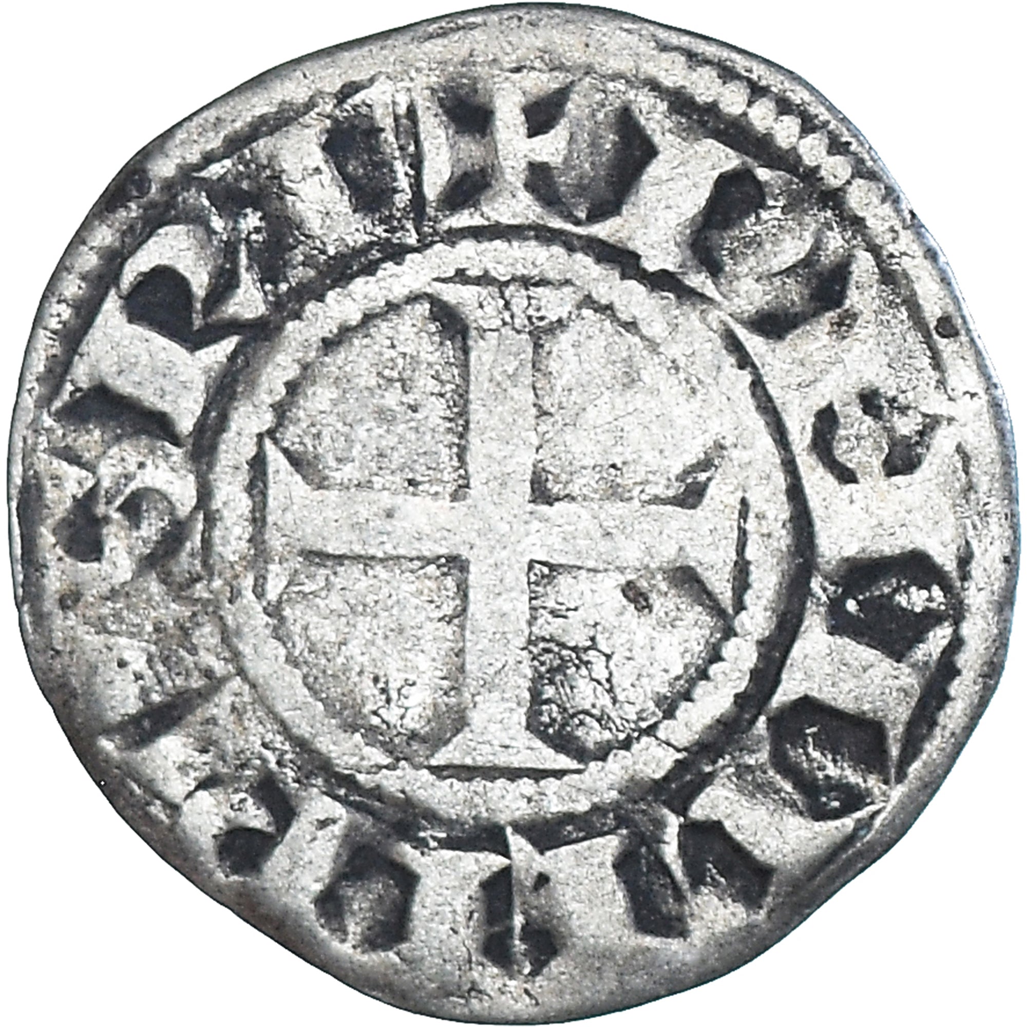 Monnaie, France, Philippe II, Denier Tournois, 1180-1223, Saint-Martin de Tours