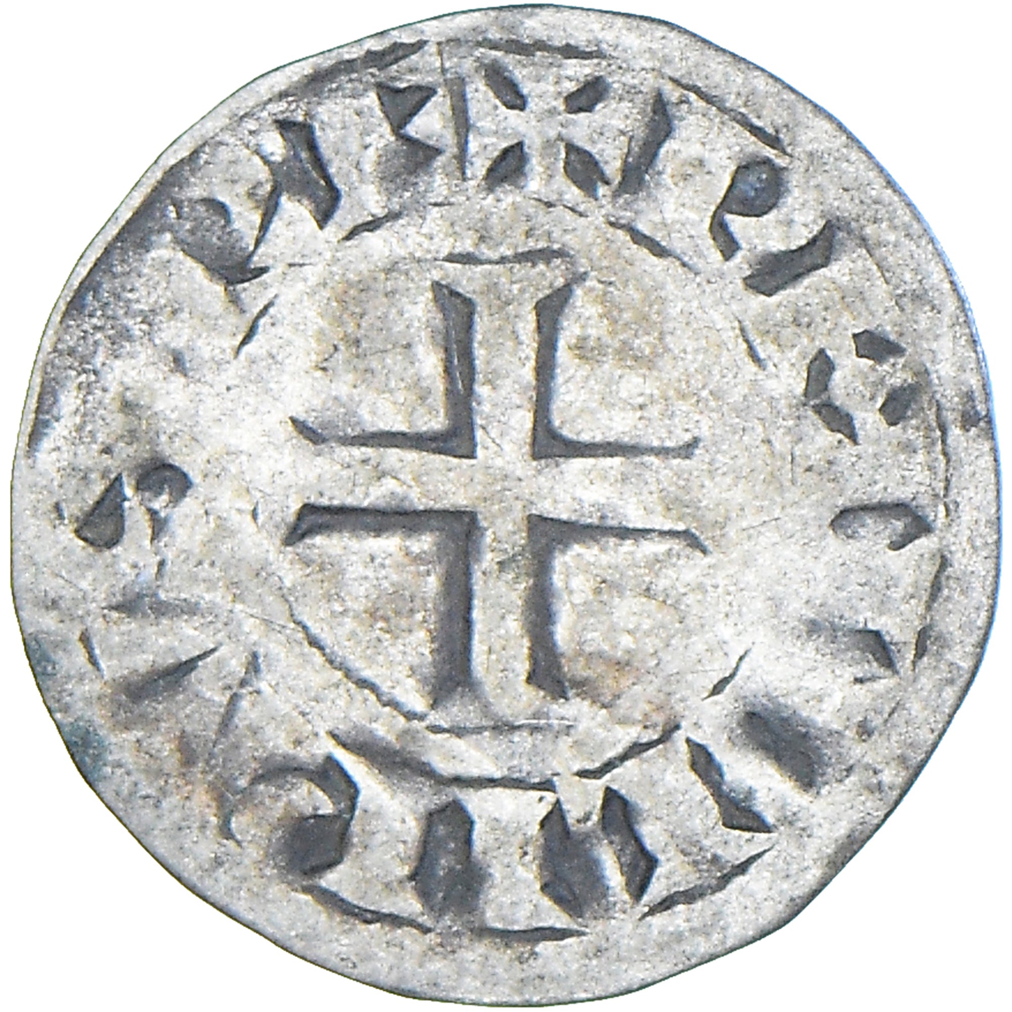 Coin, France, Philip II, Denier Tournois, 1180-1223, Saint-Martin de Tours