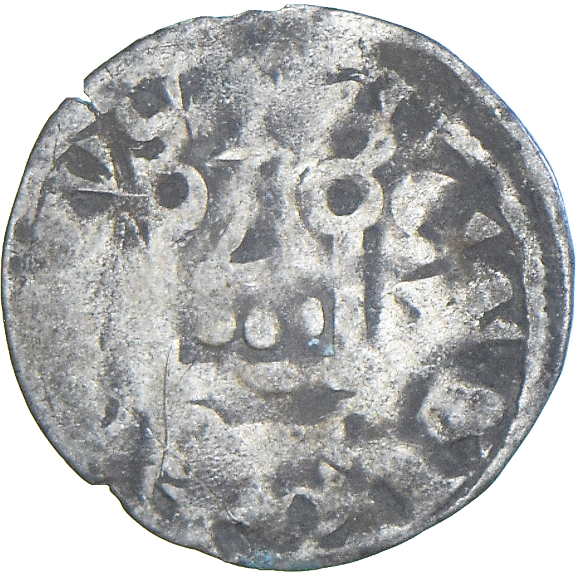 Moneda, Francia, Philip II, Denier Tournois, 1180-1223, Saint-Martin de Tours