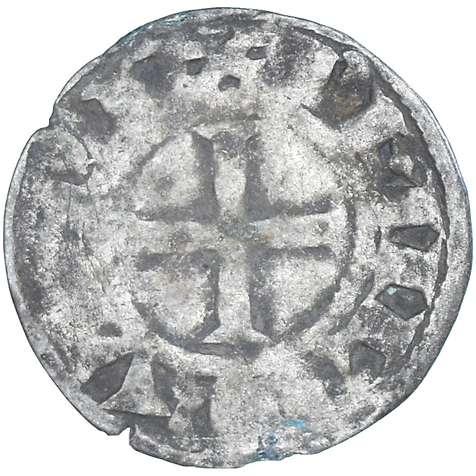 Moneda, Francia, Philip II, Denier Tournois, 1180-1223, Saint-Martin de Tours