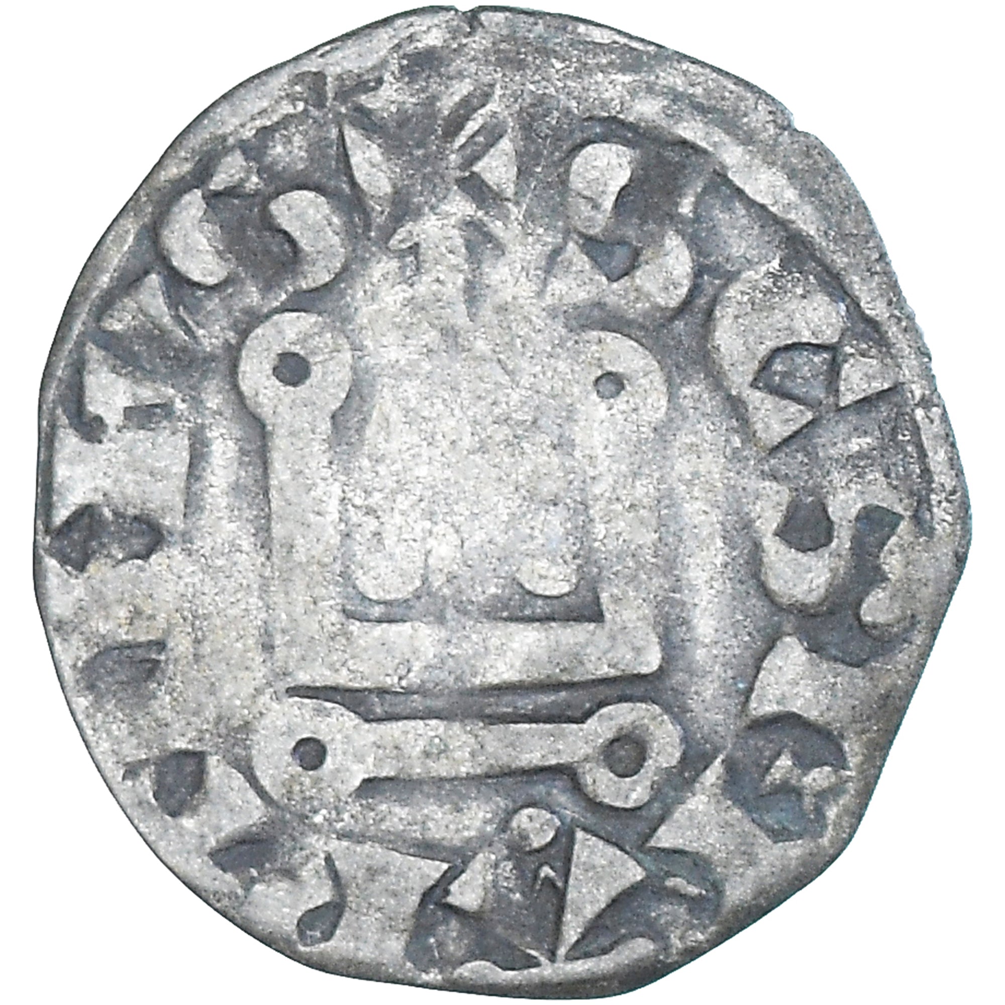 Monnaie, France, Philippe II, Denier Tournois, 1180-1223, Saint-Martin de Tours