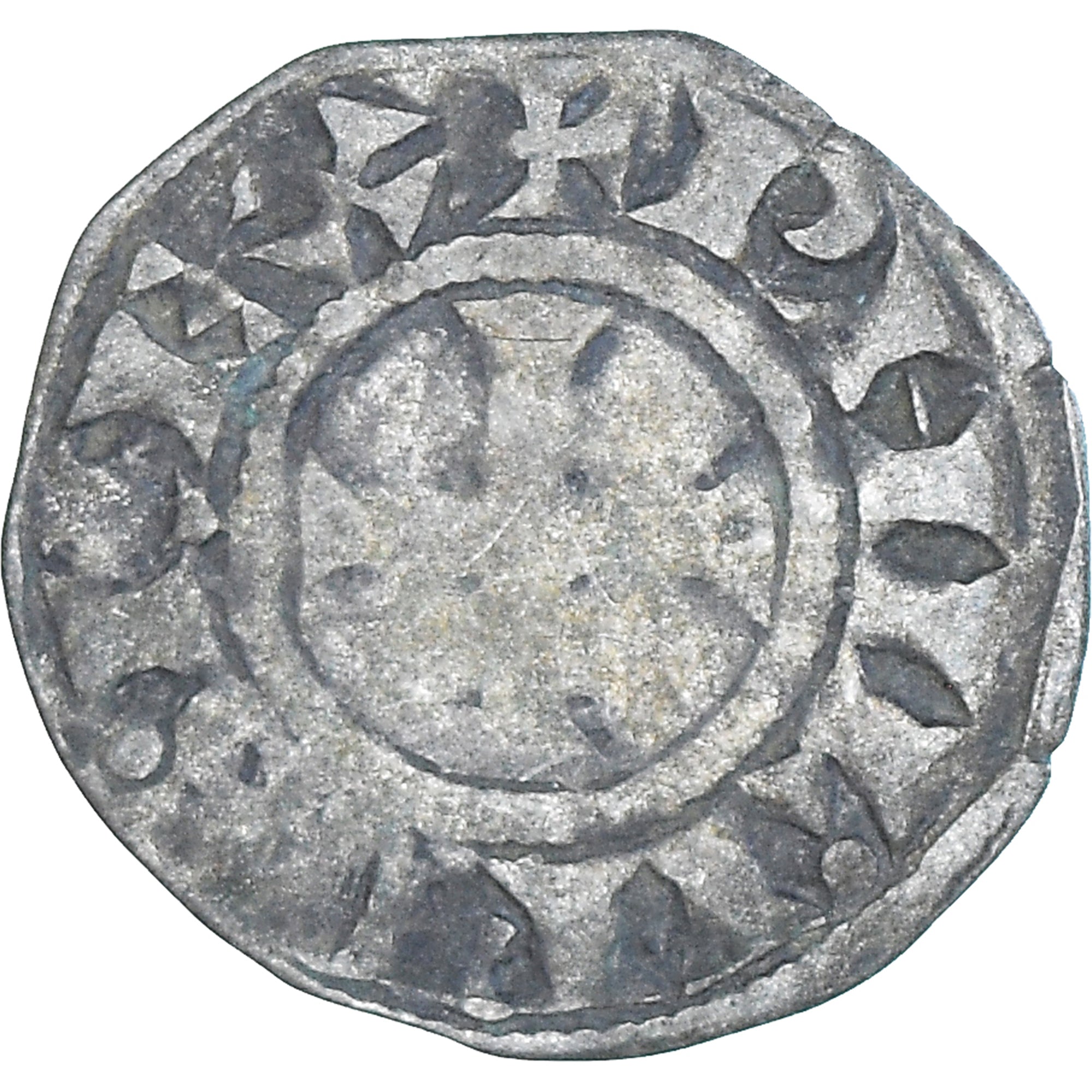 Monnaie, France, Philippe II, Denier Tournois, 1180-1223, Saint-Martin de Tours