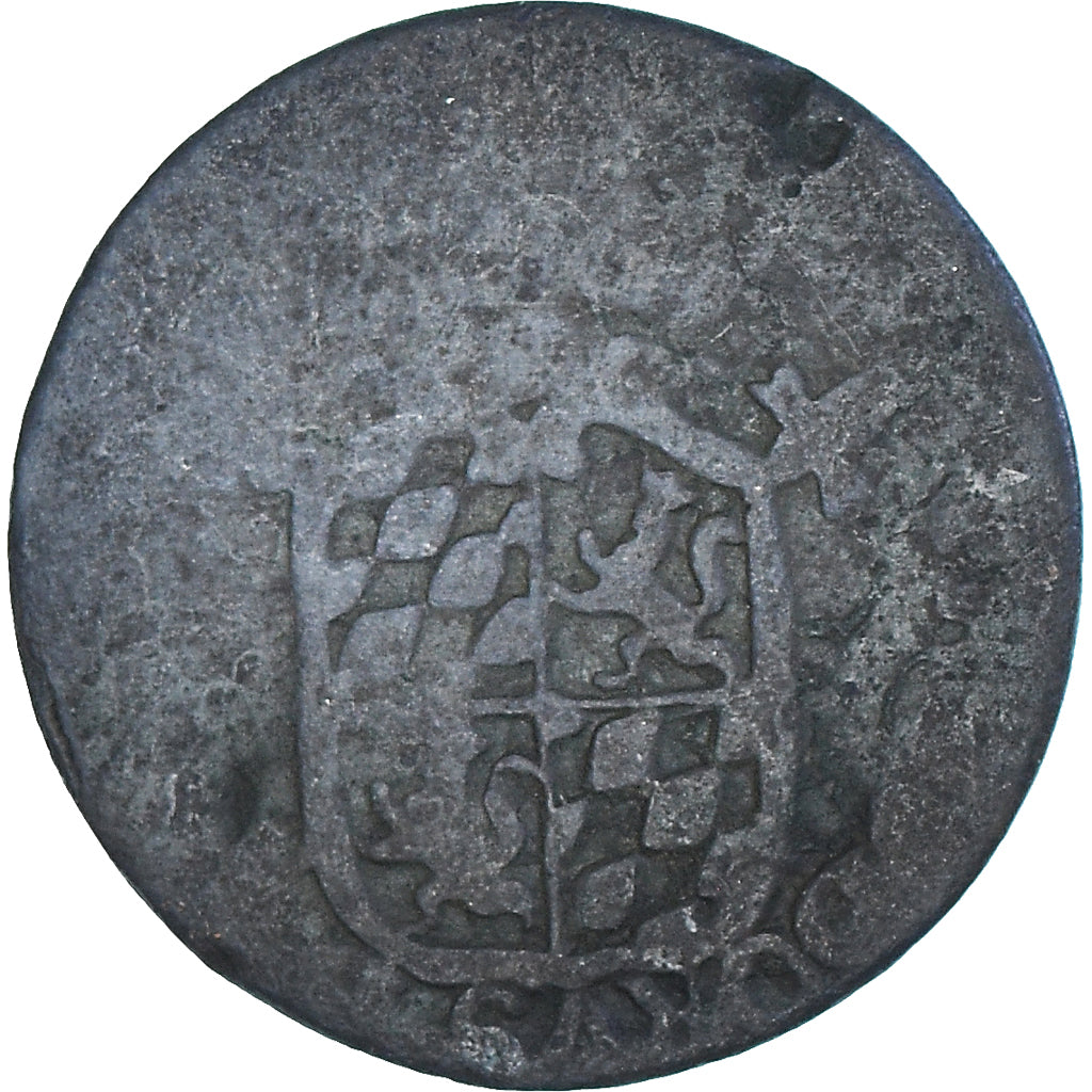 Moneda, Bélgica, Principalty of Liege, John Theodore, Liard, 1744, Liege, BC