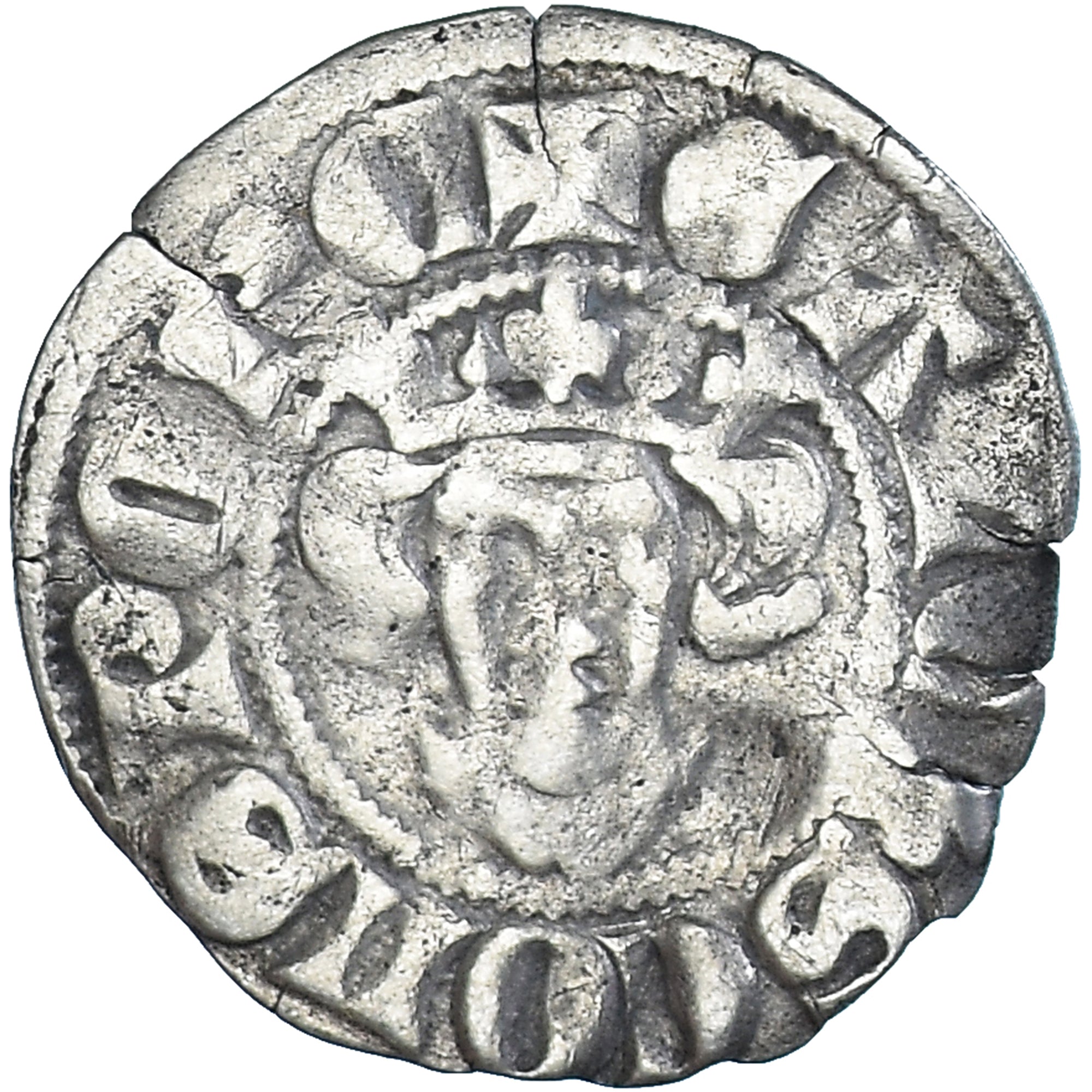 Coin, Great Britain, Edward I, II, III, Penny, Uncertain date, VF(30-35), Billon