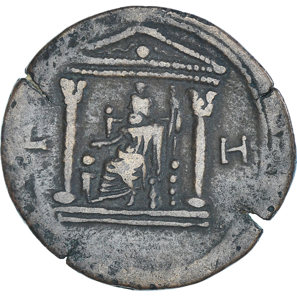 Coin, Egypt, Antoninus Pius, Drachm, 144-145, Alexandria, VF(30-35), Bronze