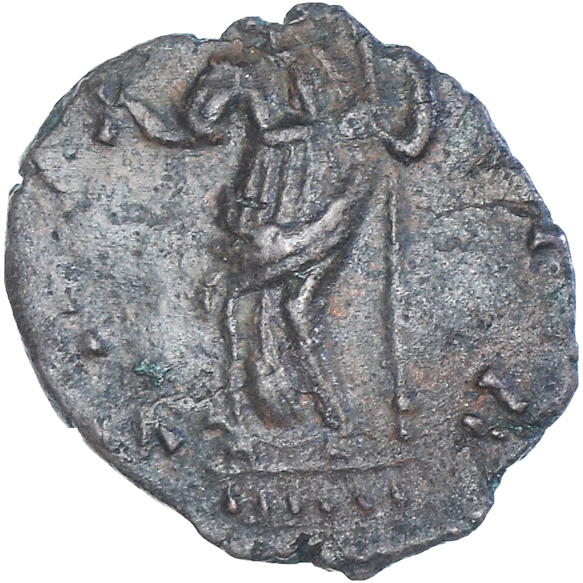Coin, Tetricus I?, Antoninianus, Uncertain date, Barbaric imitation, EF(40-45)