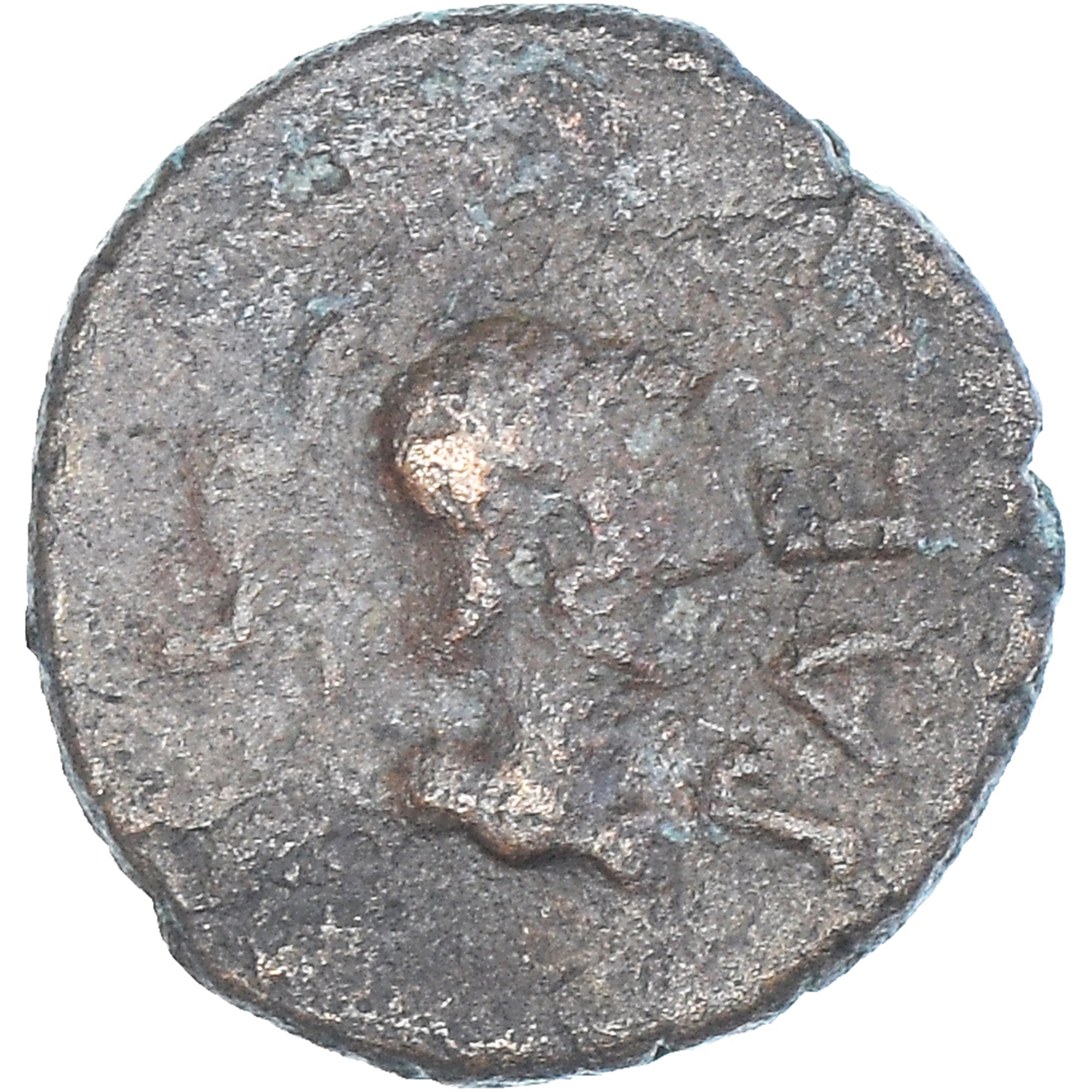 Coin, Lucania, Semis, 90-45 BC, Poseidonia, VF(30-35), Bronze, HN Italy:1250var