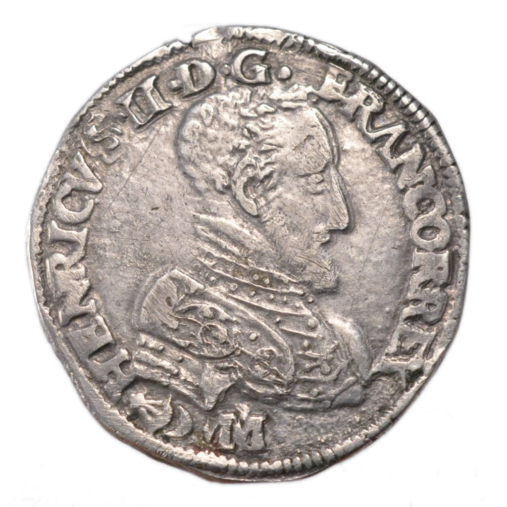FRANCE, Teston, 1558, Bordeaux, AU(50-53), Silver, Duplessy #983, 9.40