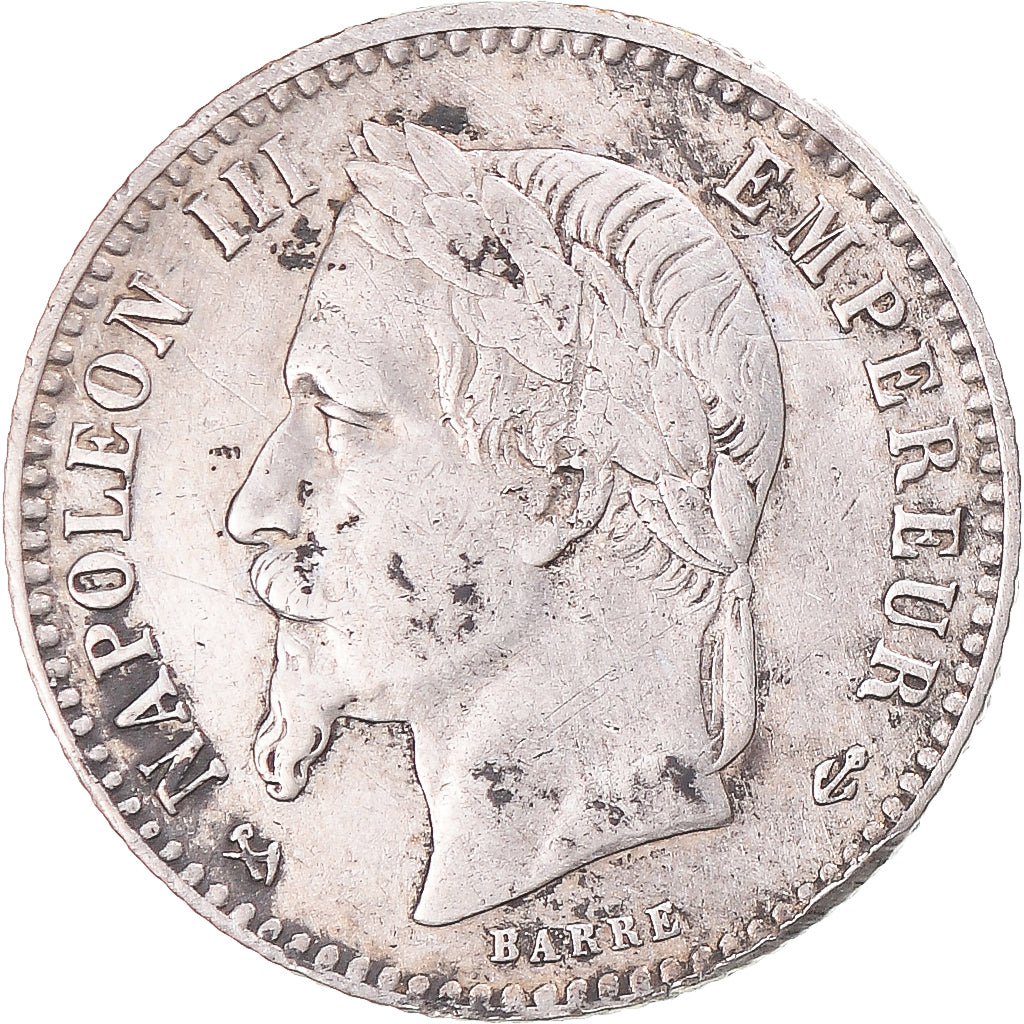 Münze, Frankreich, Napoleon III, 50 Centimes, 1865, Bordeaux, SS, Silber