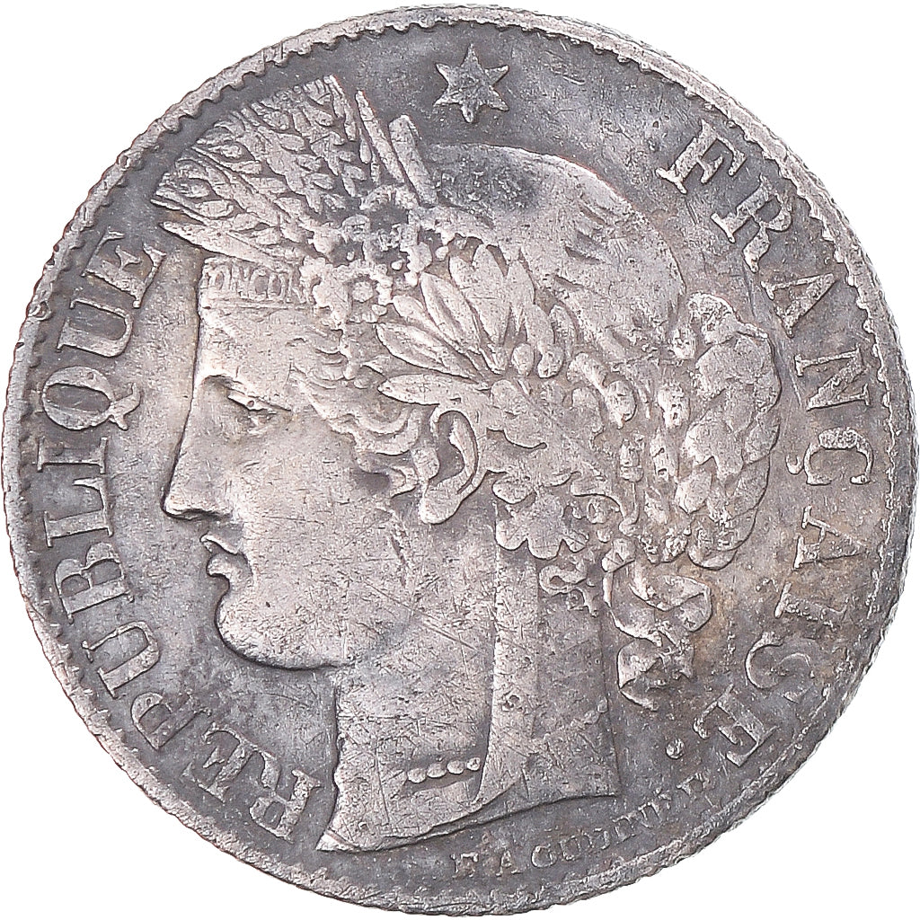 Coin, France, Cérès, 50 Centimes, 1887, Paris, EF(40-45), Silver, KM:834.1