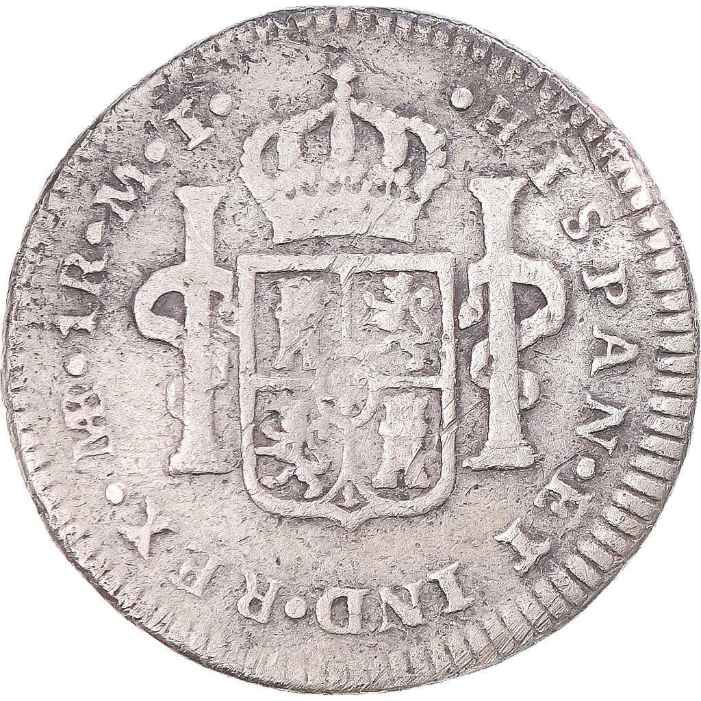 Coin, Peru, Charles III, Real, 1785, Lima, VF(20-25), Silver